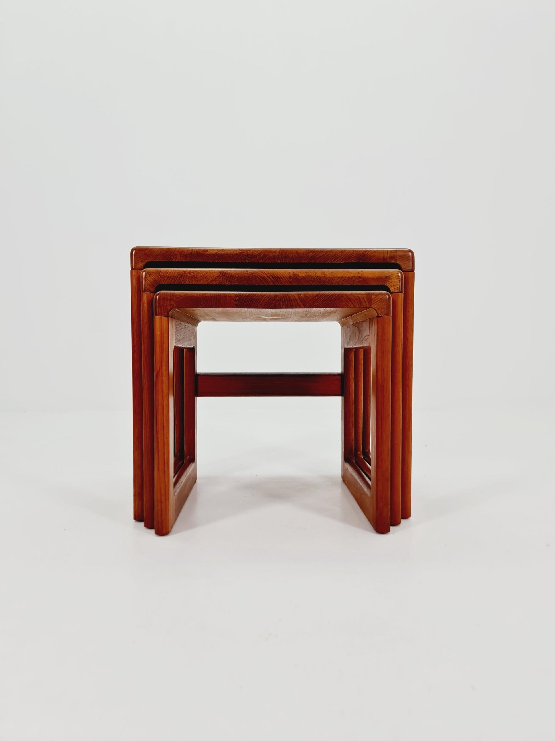 Midcentury Danish Solid teak Nesting Tables by Dyrlund , 1960s