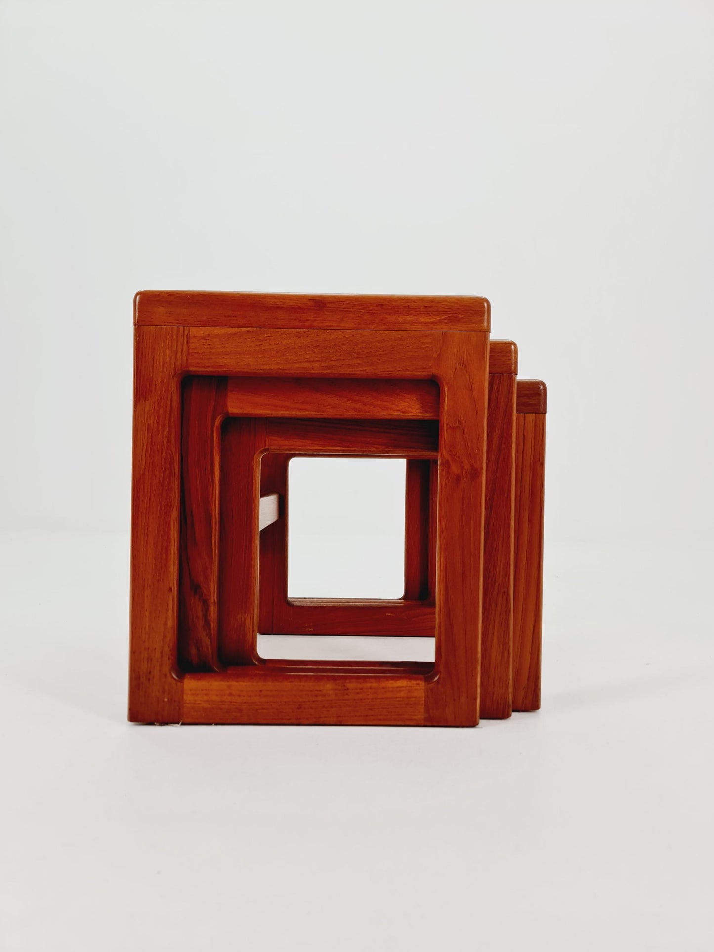 Midcentury Danish Solid teak Nesting Tables by Dyrlund , 1960s