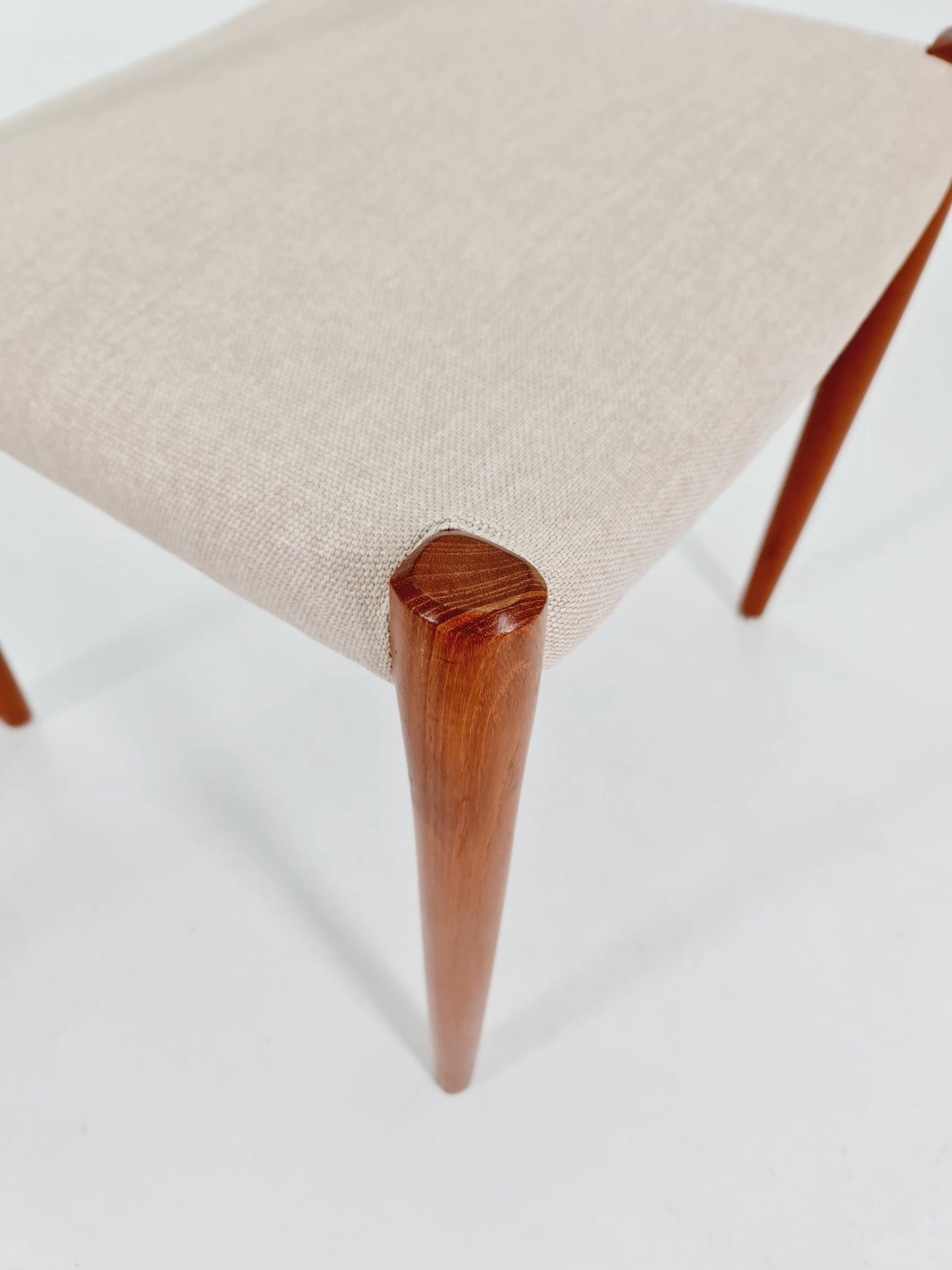 Vintage Danish teak dining charis by Niels Otto Moller Model 77, 1960s, set of 2