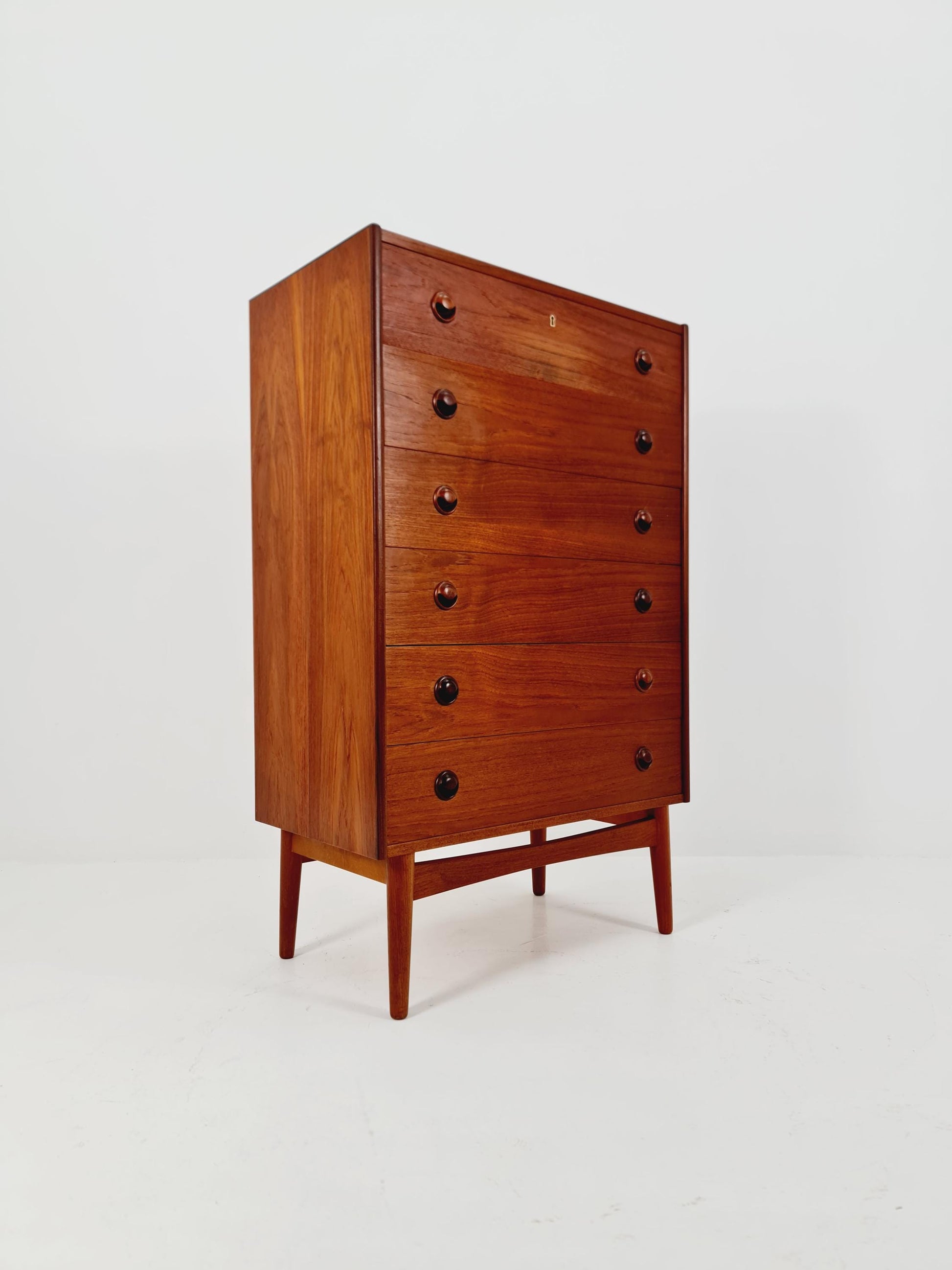Midcentury danish design chest of drawers By Kai kristiansen , 1960s