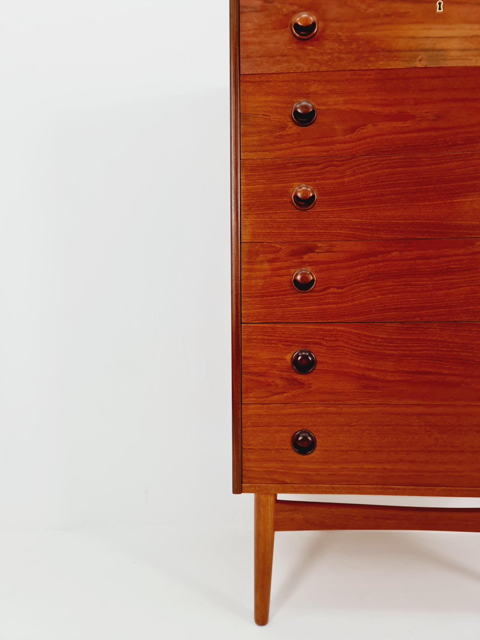 Midcentury danish design chest of drawers By Kai kristiansen , 1960s