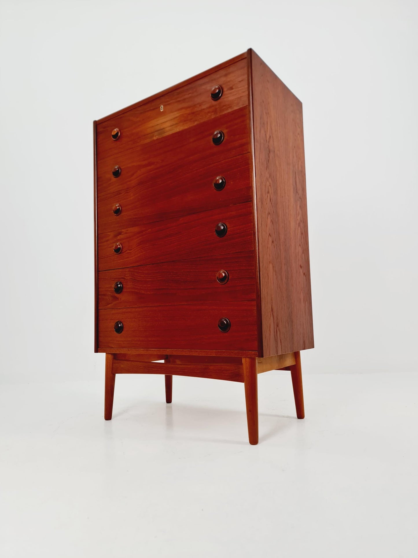 Midcentury danish design chest of drawers By Kai kristiansen , 1960s