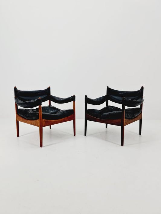Mid-Century Rosewood Arm Chair by Christian Vedel “Modus” for Willadsen Møbelfabrik, 1960s Set of 2