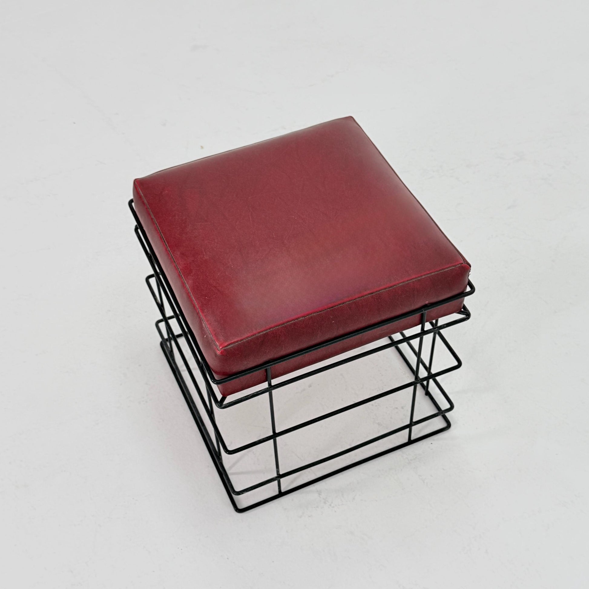 Mid Century T1 Square Wire Stool by Verner Panton – 1980s