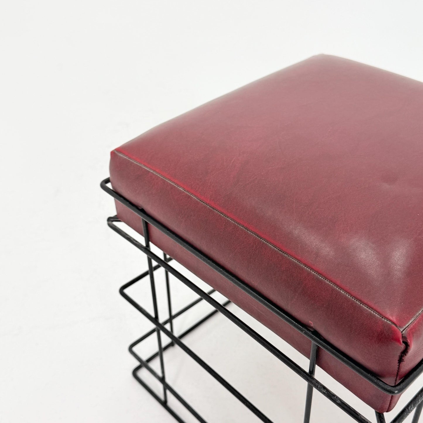 Mid Century T1 Square Wire Stool by Verner Panton – 1980s