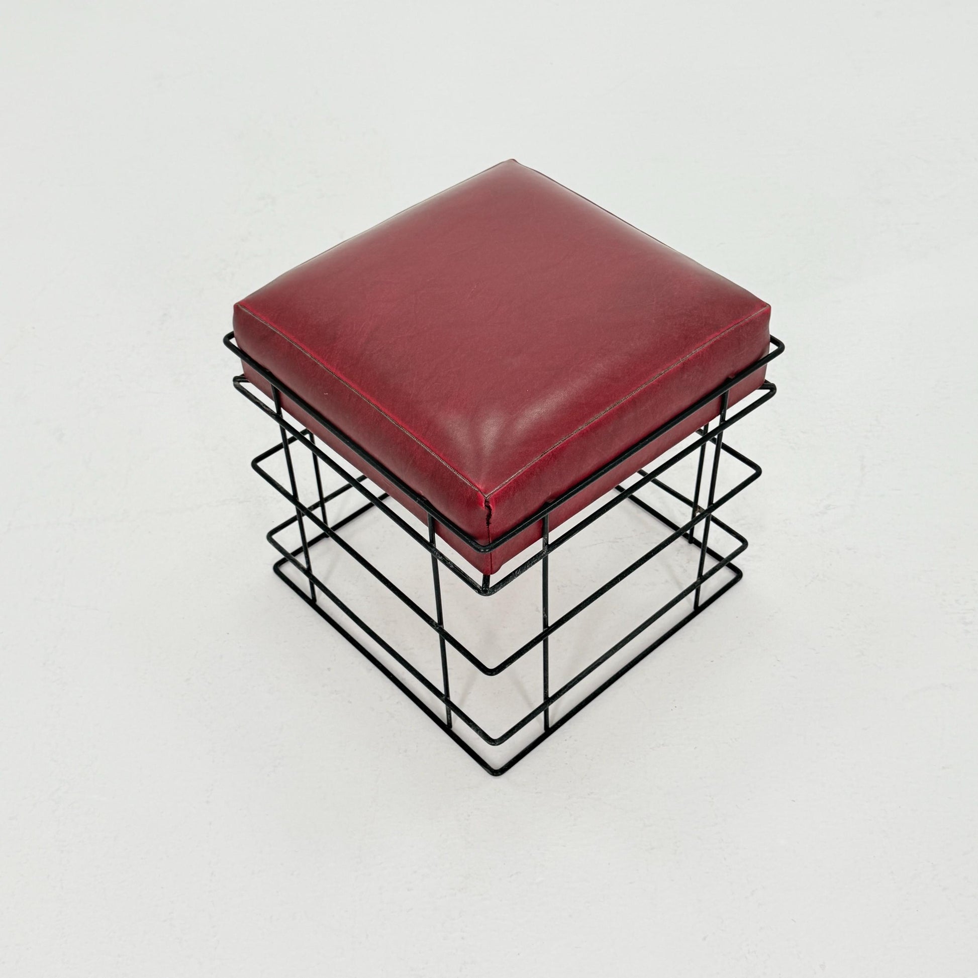 Mid Century T1 Square Wire Stool by Verner Panton – 1980s