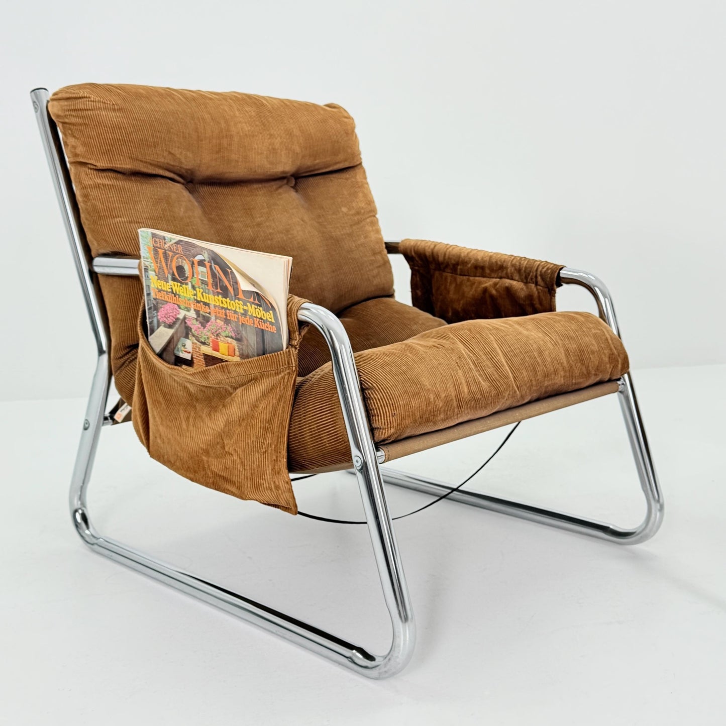Rare Set of 2 Mid century lounge chairs By Gillis Lundgren Ikea Hoss Sweden 1970s