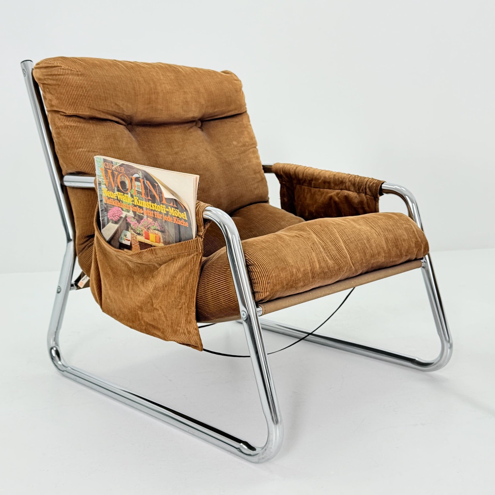 Rare Set of 2 Mid century lounge chairs By Gillis Lundgren Ikea Hoss Sweden 1970s