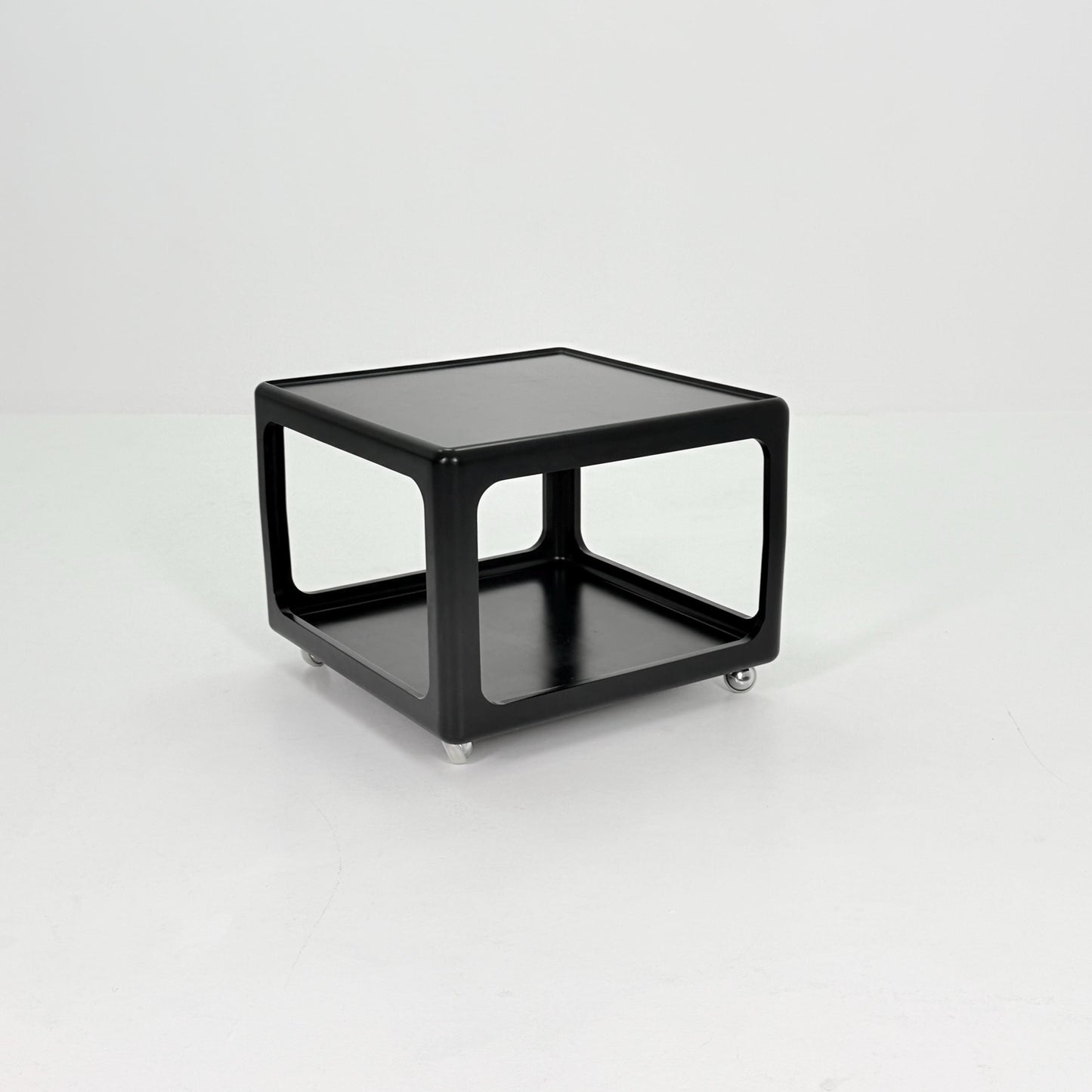 Mid century Space Age black Coffee Table by Peter Ghyczy for Horn Germany , 1970s