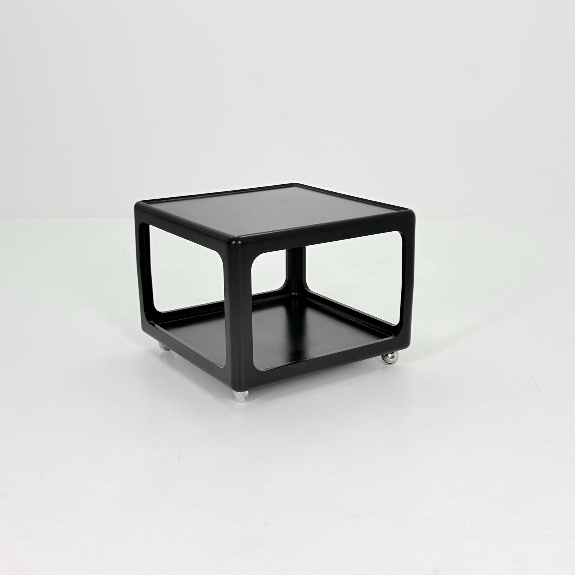 Mid century Space Age black Coffee Table by Peter Ghyczy for Horn Germany , 1970s