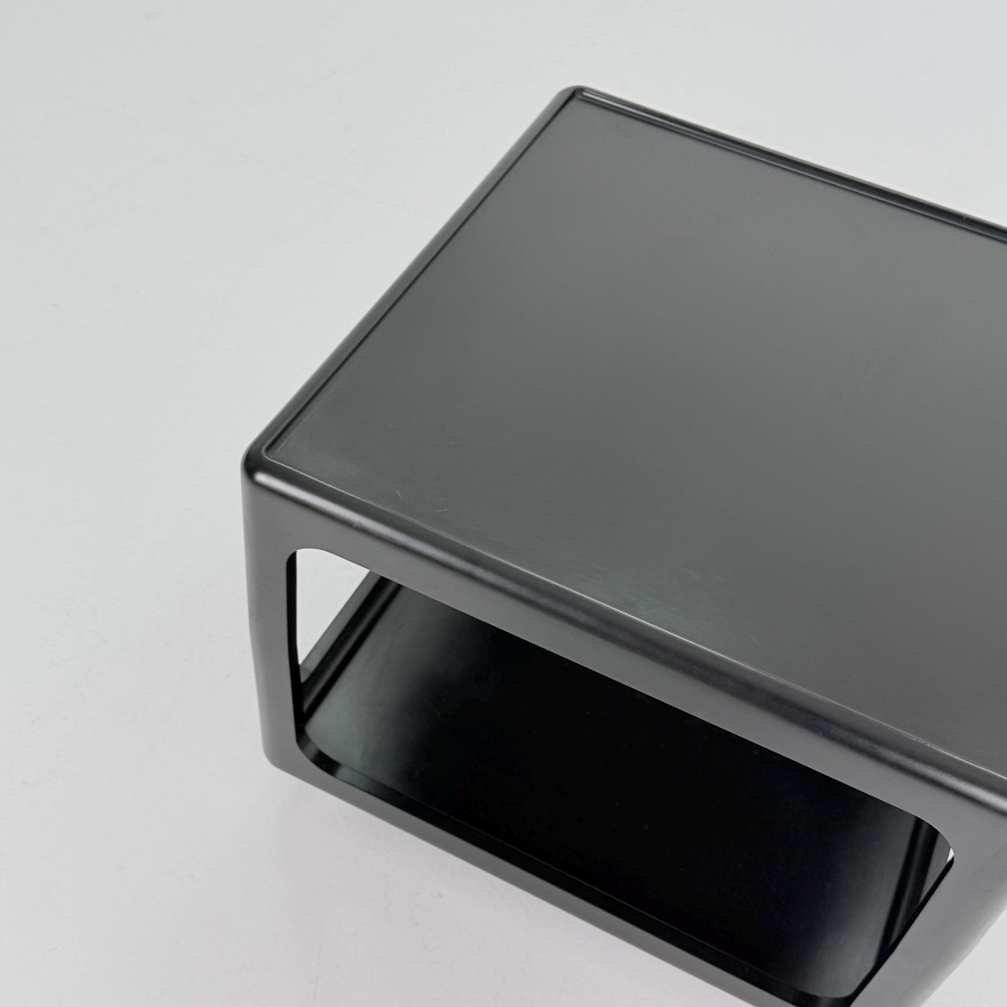 Mid century Space Age black Coffee Table by Peter Ghyczy for Horn Germany , 1970s