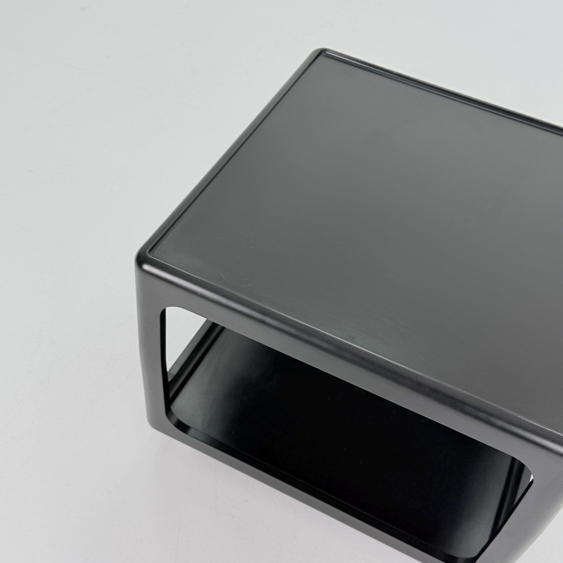 Mid century Space Age black Coffee Table by Peter Ghyczy for Horn Germany , 1970s