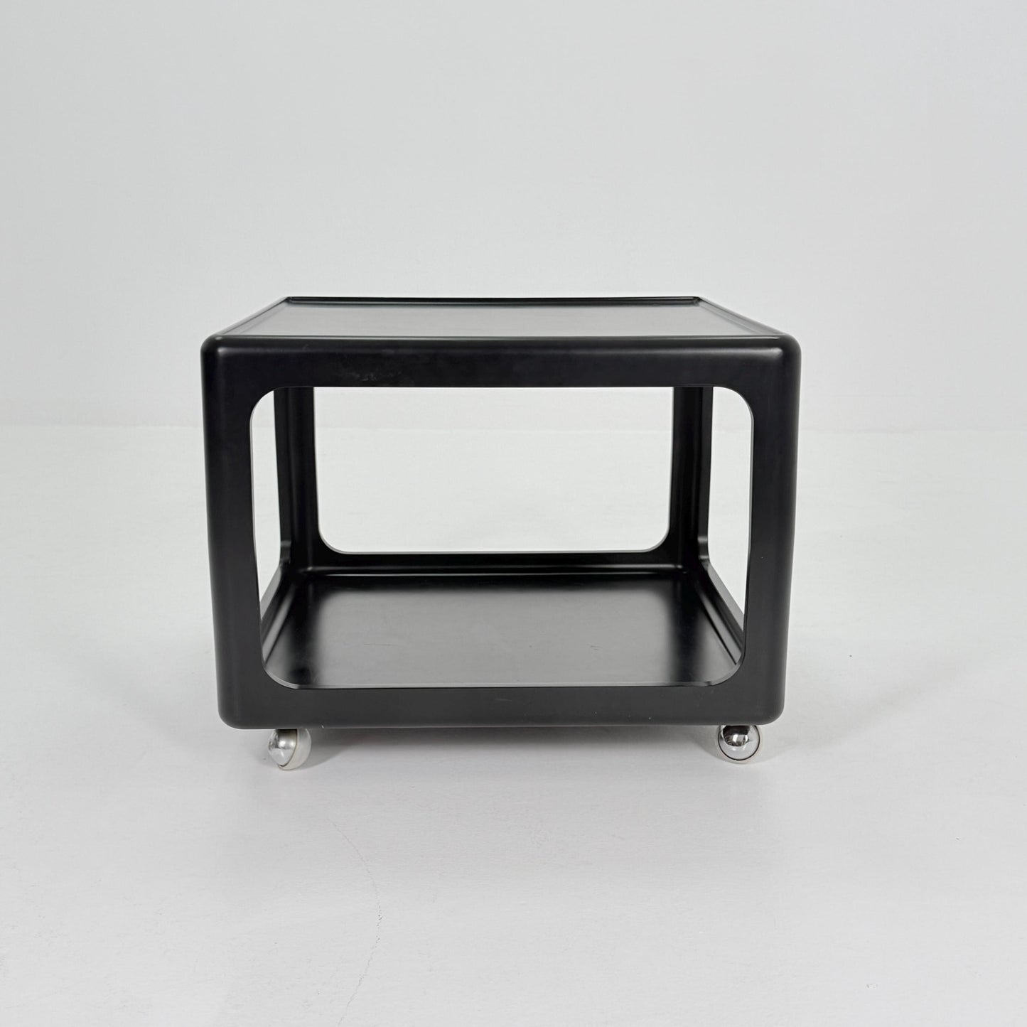 Mid century Space Age black Coffee Table by Peter Ghyczy for Horn Germany , 1970s