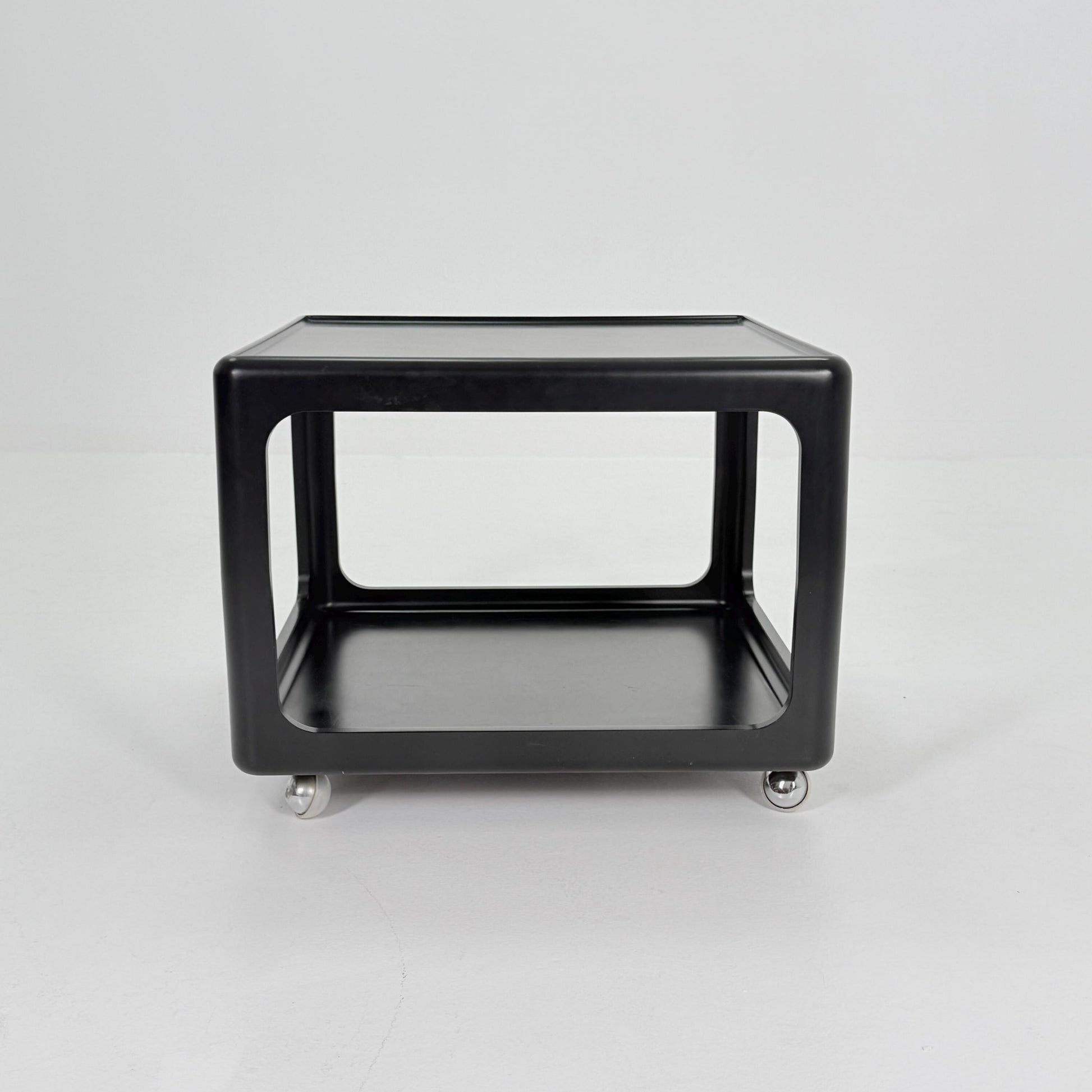 Mid century Space Age black Coffee Table by Peter Ghyczy for Horn Germany , 1970s
