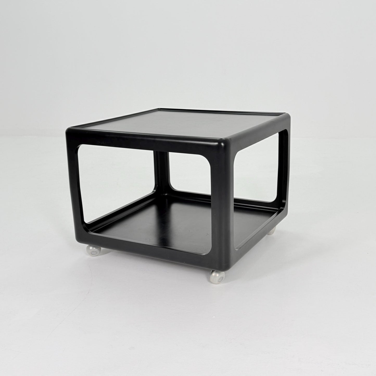 Mid century Space Age black Coffee Table by Peter Ghyczy for Horn Germany , 1970s