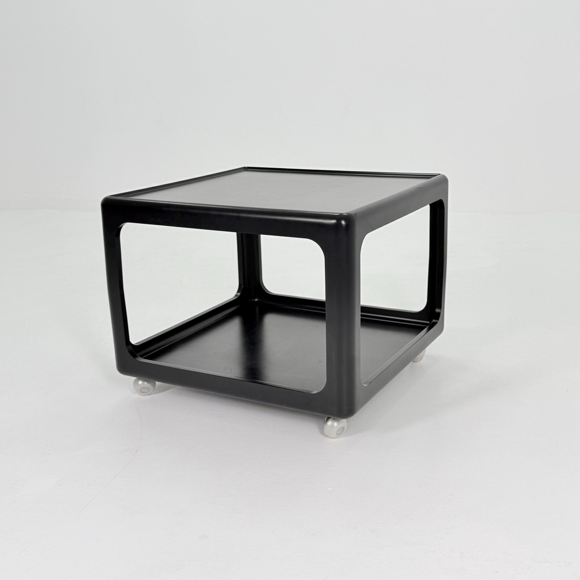 Mid century Space Age black Coffee Table by Peter Ghyczy for Horn Germany , 1970s