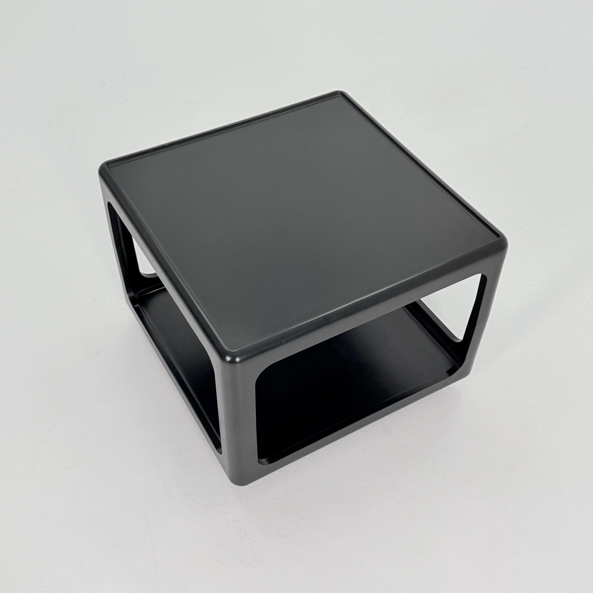 Mid century Space Age black Coffee Table by Peter Ghyczy for Horn Germany , 1970s