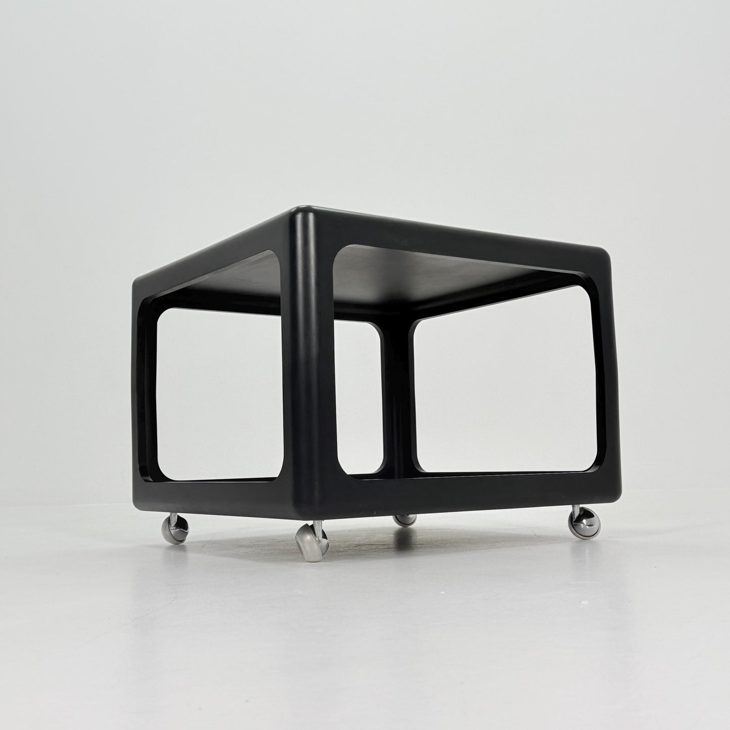 Mid century Space Age black Coffee Table by Peter Ghyczy for Horn Germany , 1970s