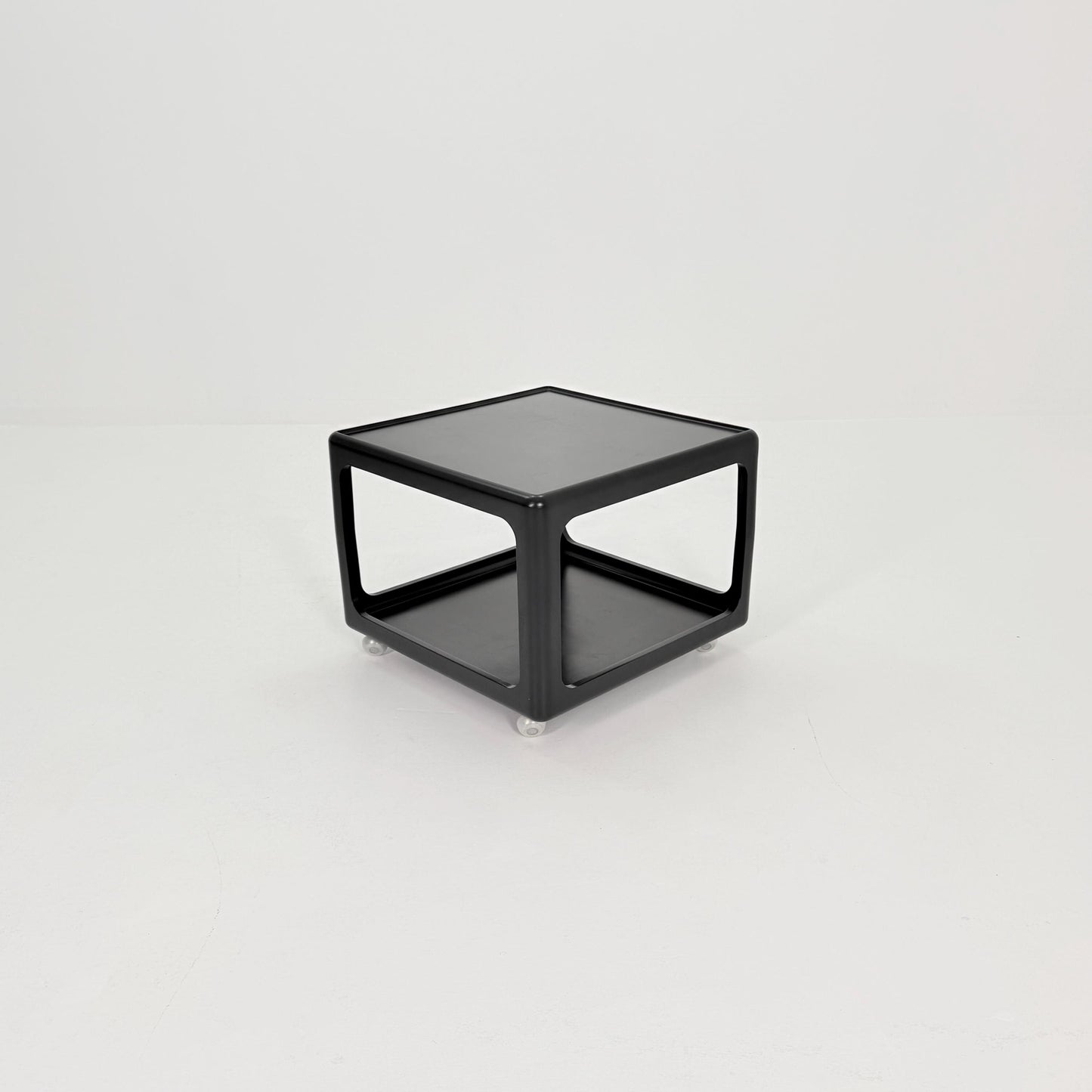 Mid century Space Age black Coffee Table by Peter Ghyczy for Horn Germany , 1970s