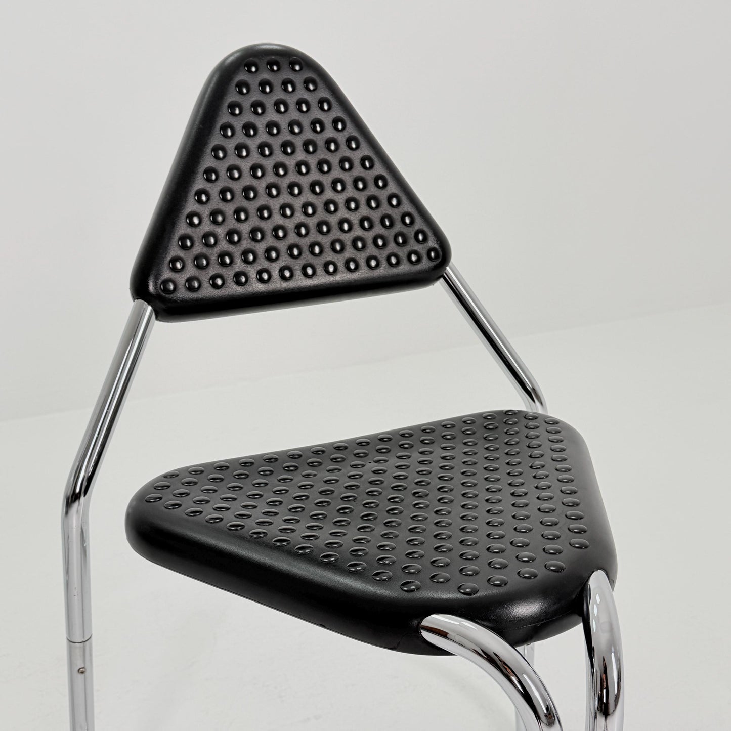 Set of 2 Memphis Style Triangular Dining Chairs, 1980s Germany