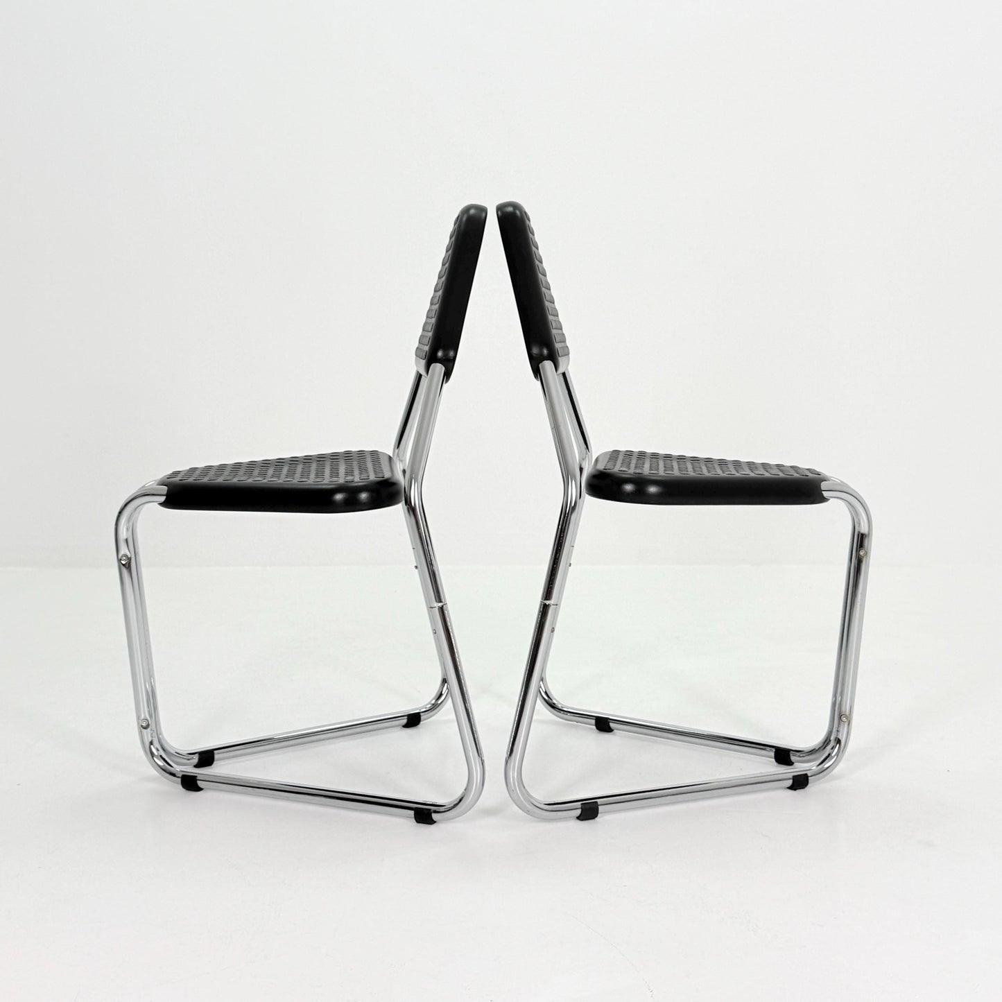 Set of 8 Memphis Style Triangular Dining Chairs, 1980s Germany