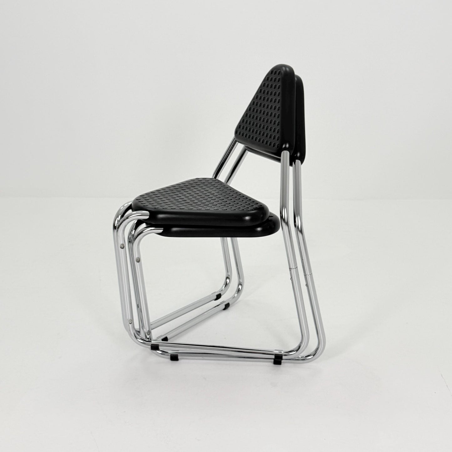Set of 8 Memphis Style Triangular Dining Chairs, 1980s Germany