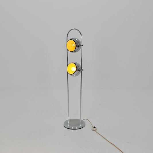 Mid Century Chrome Floor Lamp by Goffredo Reggiani for Reggiani, Italy 1970s