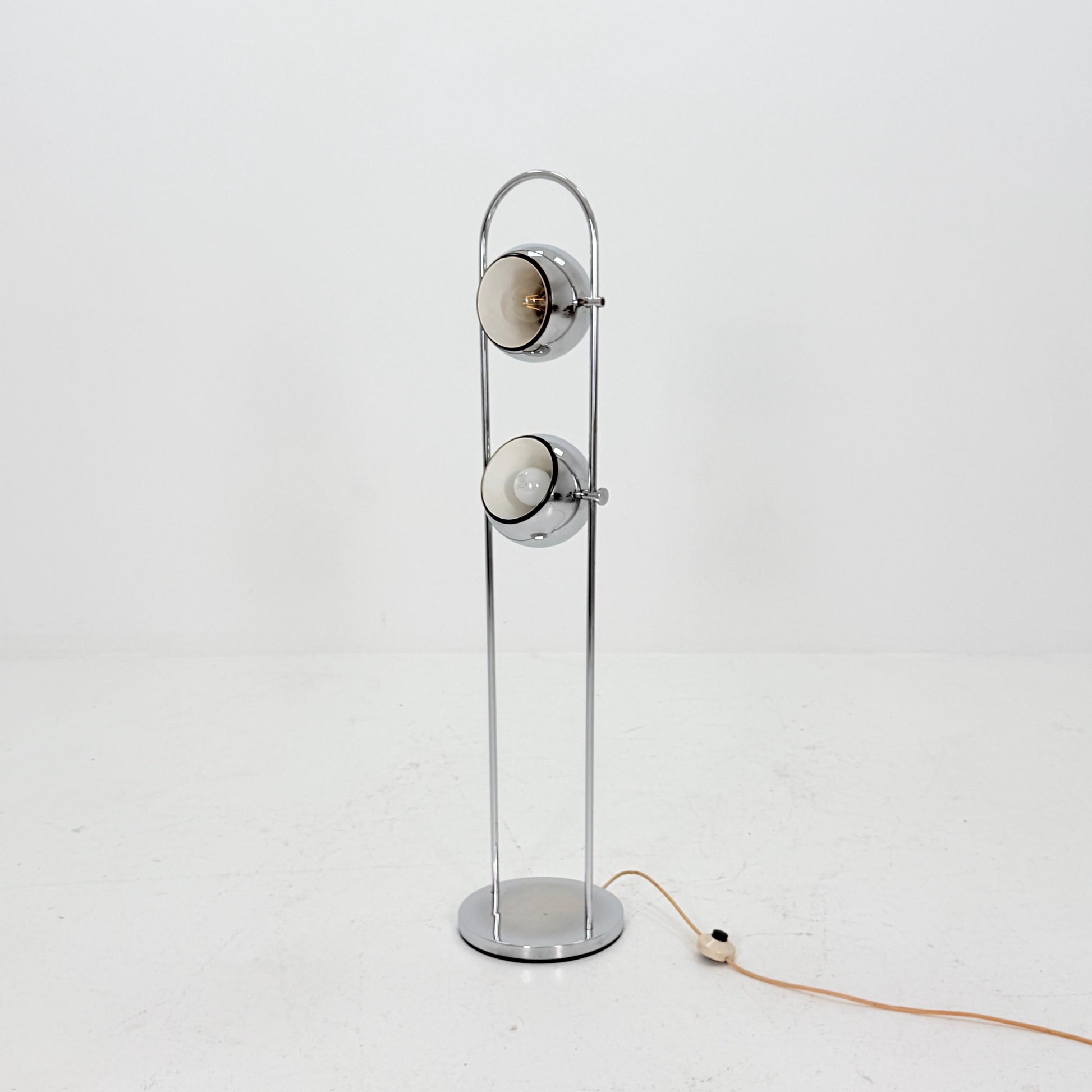 Mid Century Chrome Floor Lamp by Goffredo Reggiani for Reggiani, Italy 1970s