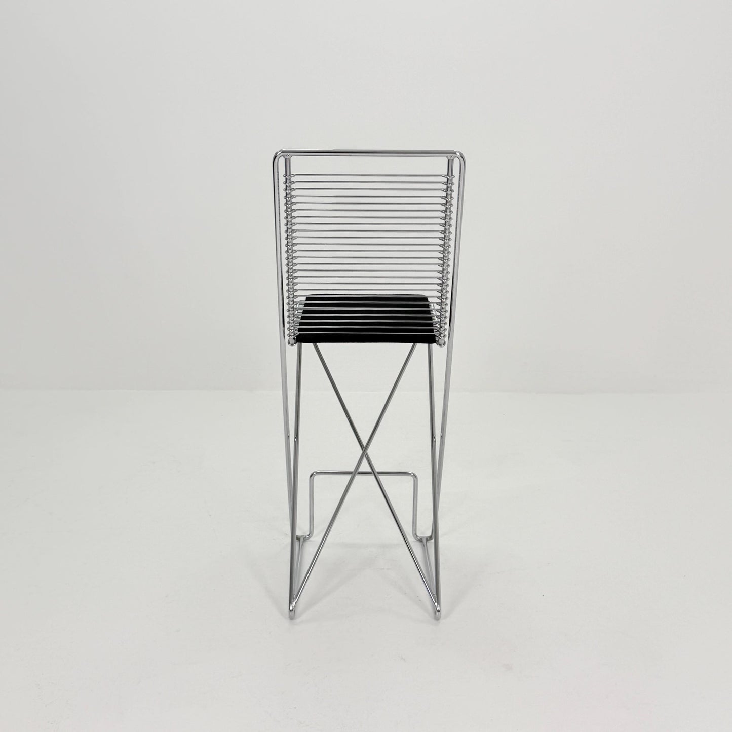 Mid century Postmodern Cross-Cantilever Bar Stool by Till Behrens, Germany 1980s