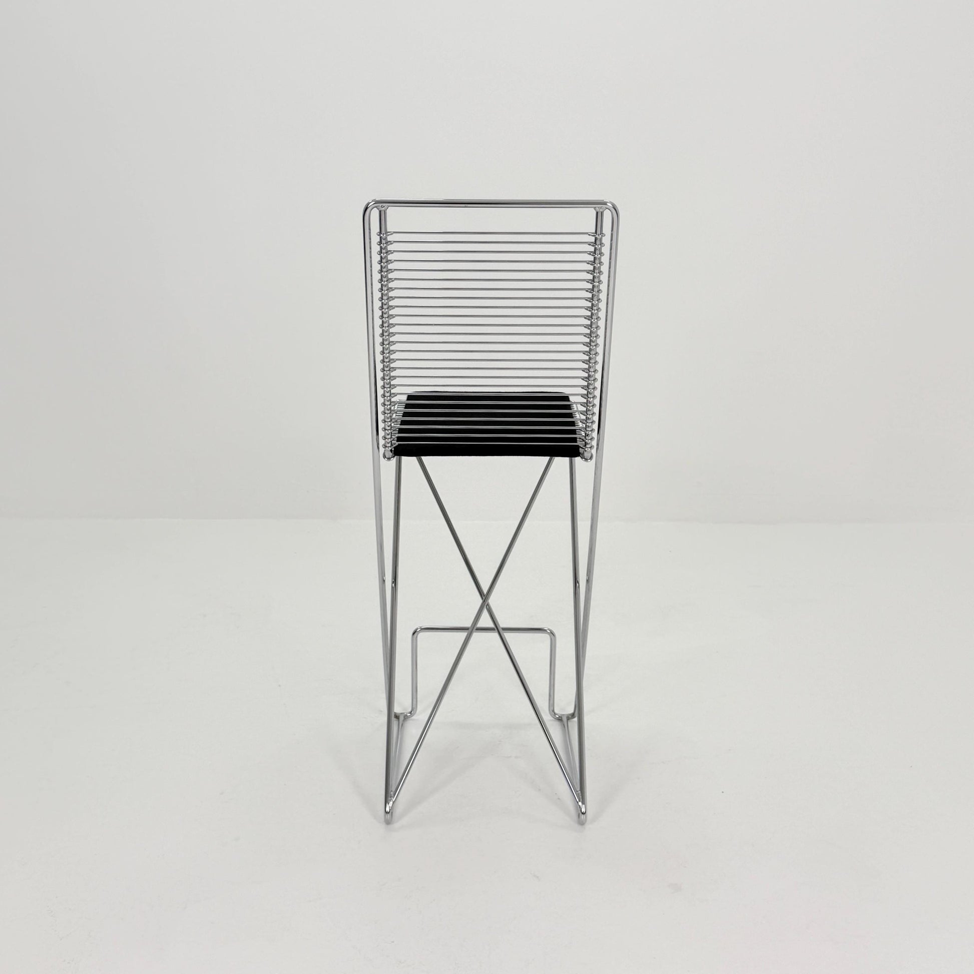 Mid century Postmodern Cross-Cantilever Bar Stool by Till Behrens, Germany 1980s