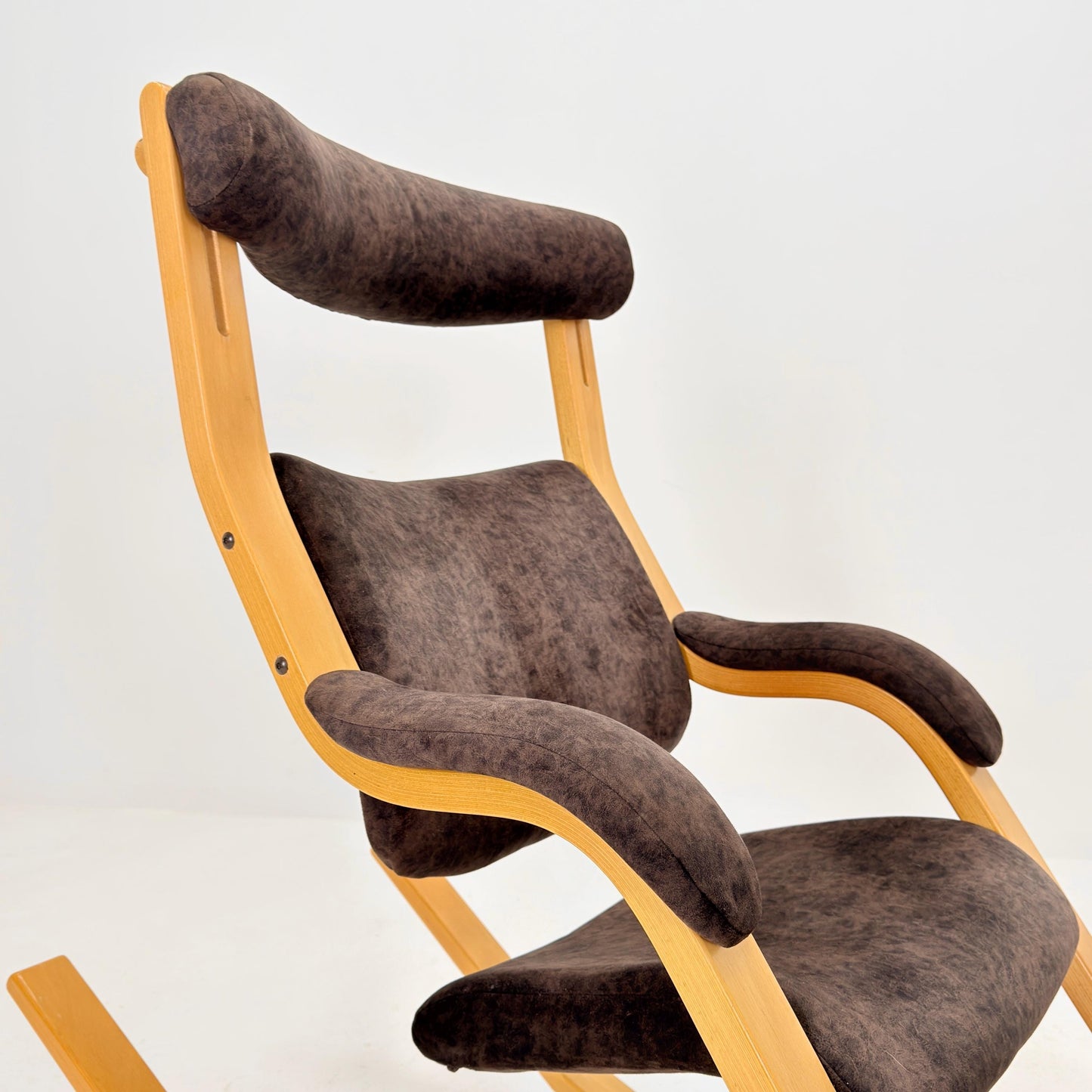 Mid-Century “Gravity” Rocking Lounge Chair by Peter Opsvik for Stokke, 1980s Norway