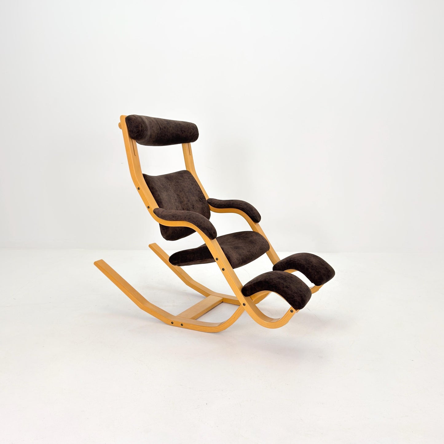 Mid-Century “Gravity” Rocking Lounge Chair by Peter Opsvik for Stokke, 1980s Norway