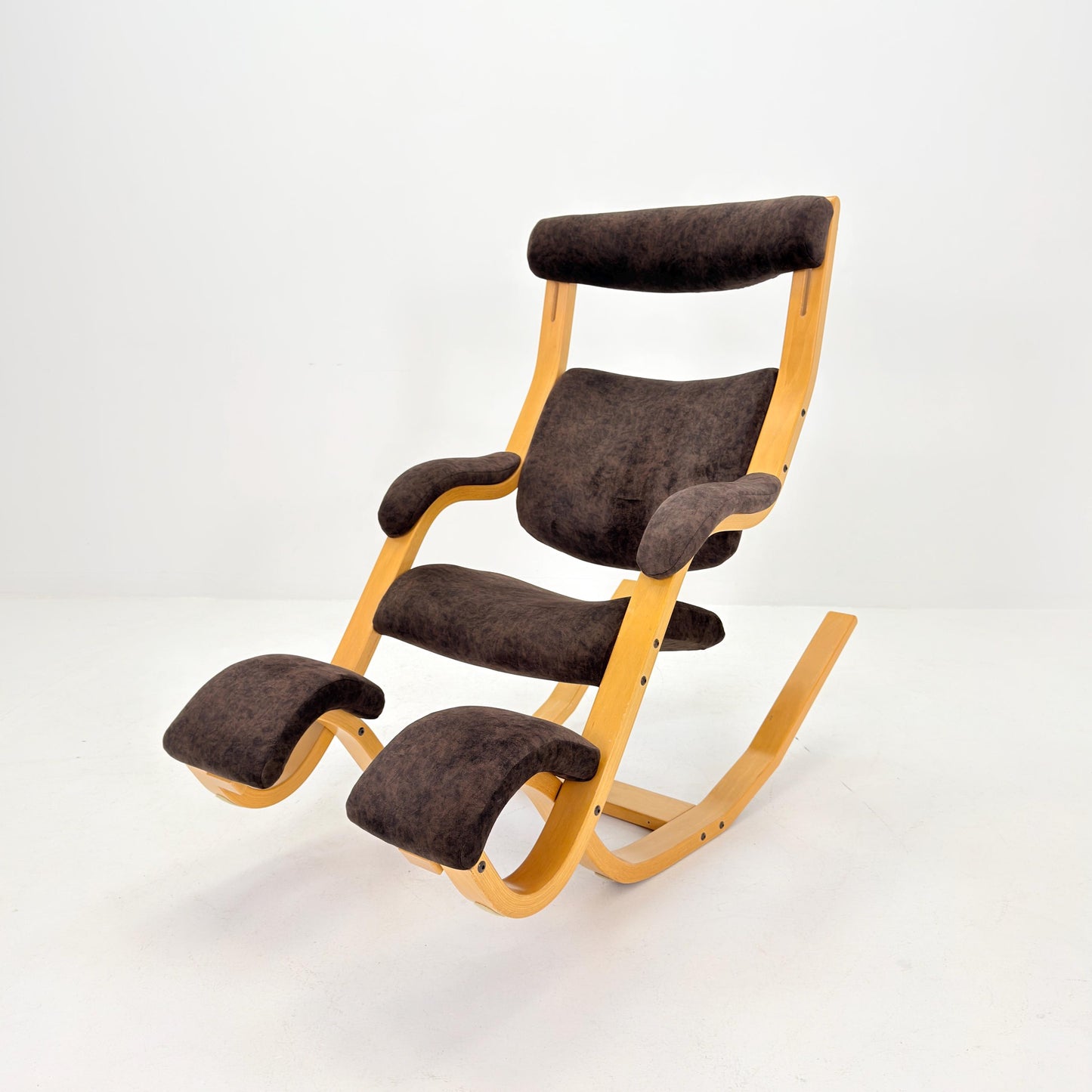 Mid-Century “Gravity” Rocking Lounge Chair by Peter Opsvik for Stokke, 1980s Norway