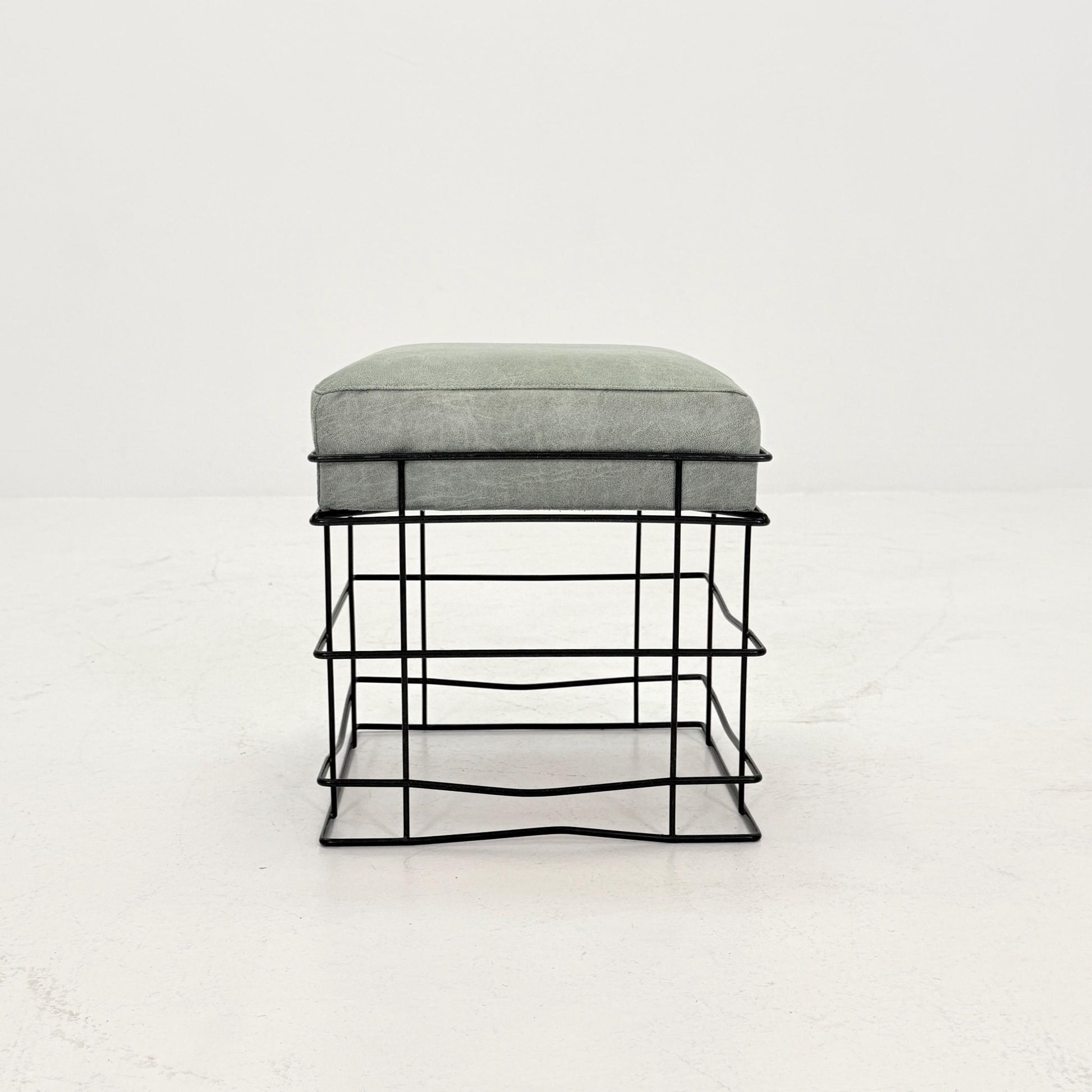 Mid Century T1 Square Wire Stool by Verner Panton – 1980s