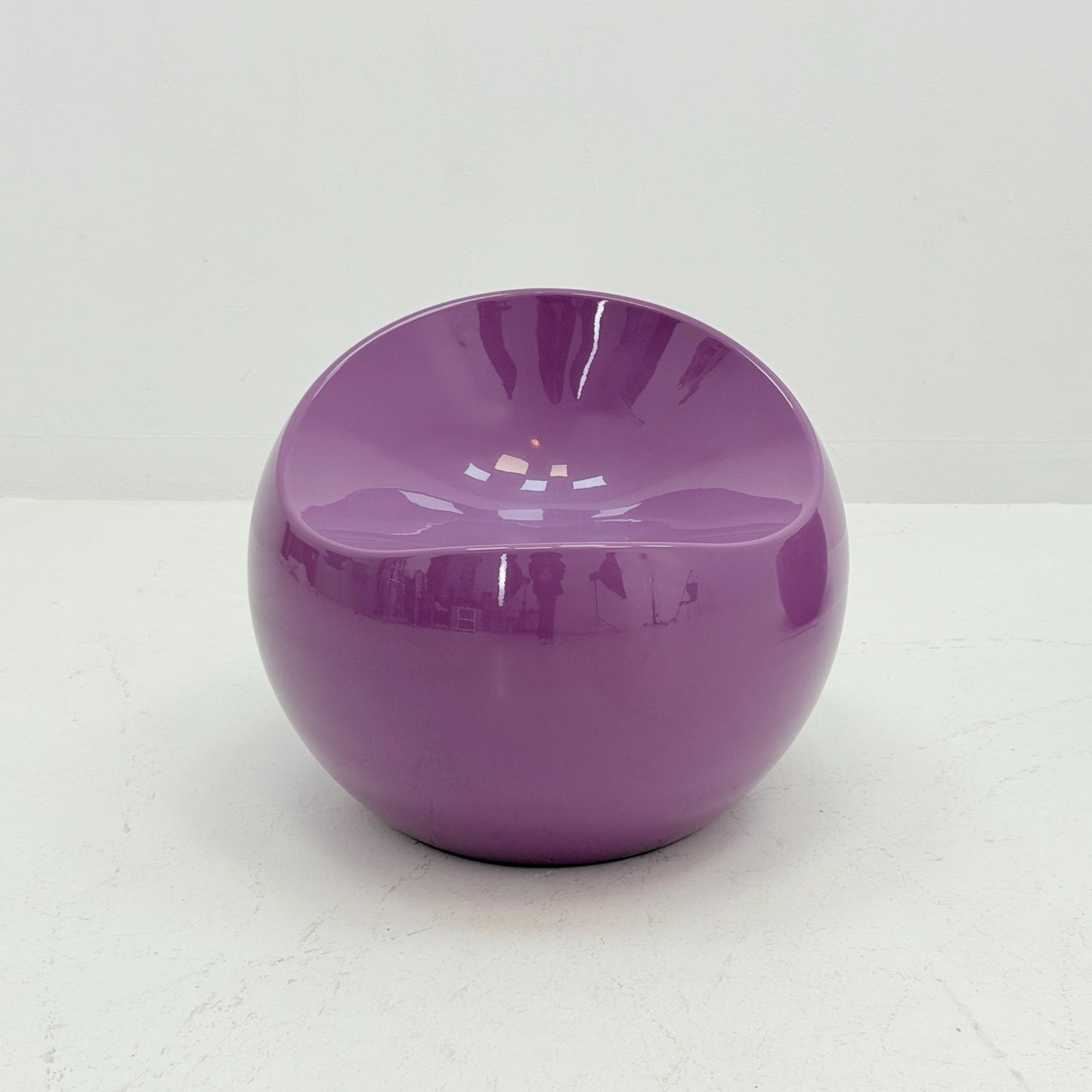 1 of 2 Mid Century Retro Ball Chair Dupont Stool by Finn Stone,Xl Boom Belgium 1980s