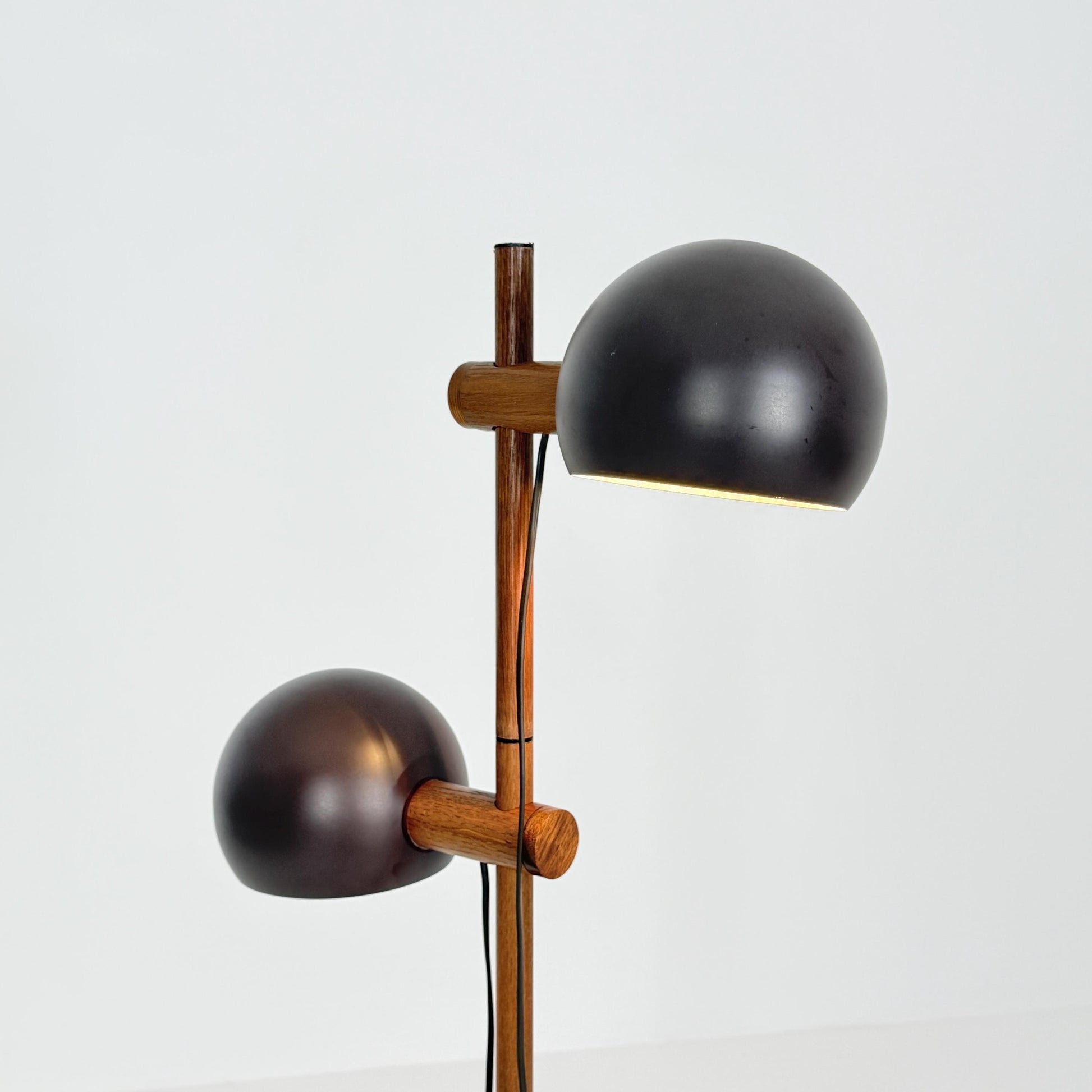 Mid Century Oak Floor Lamp by Temde Leuchten Switzerland 1960s