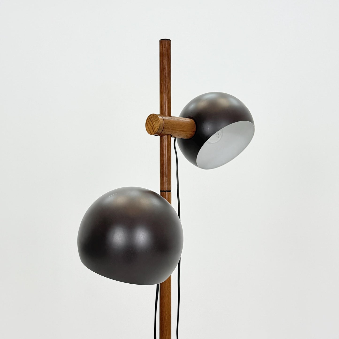 Mid Century Oak Floor Lamp by Temde Leuchten Switzerland 1960s
