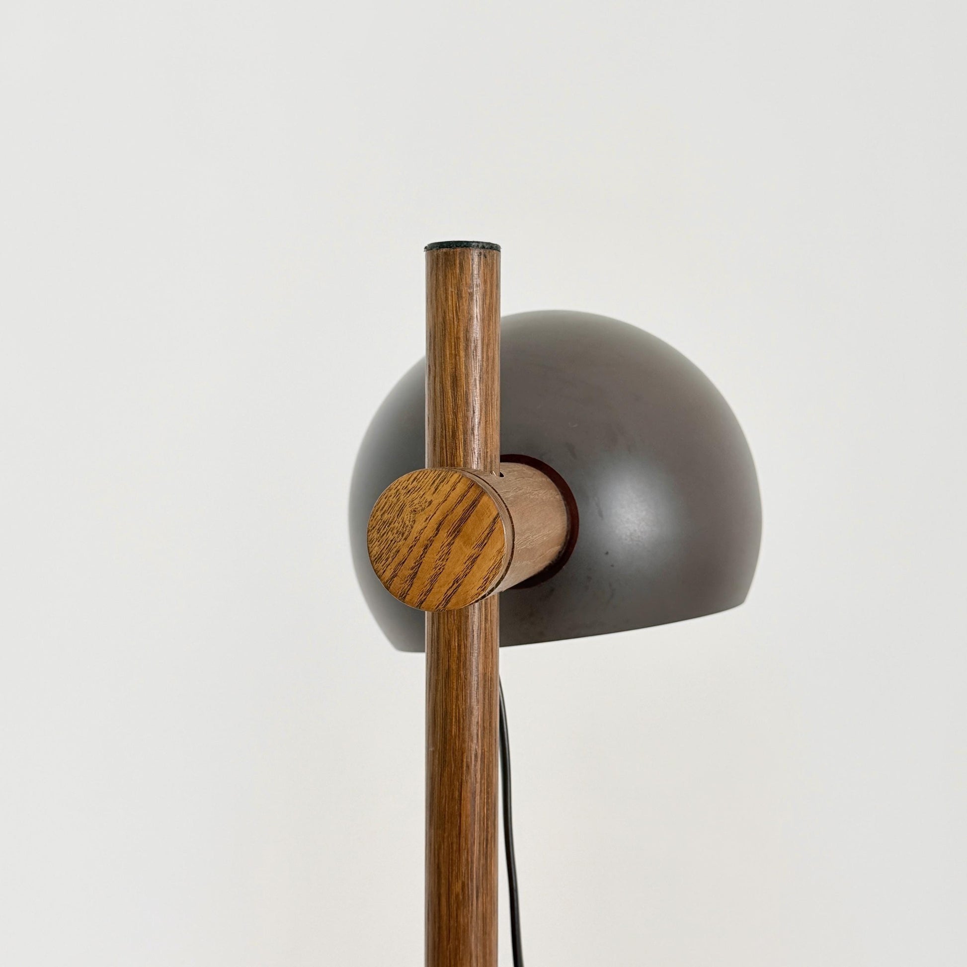 Mid Century Oak Floor Lamp by Temde Leuchten Switzerland 1960s