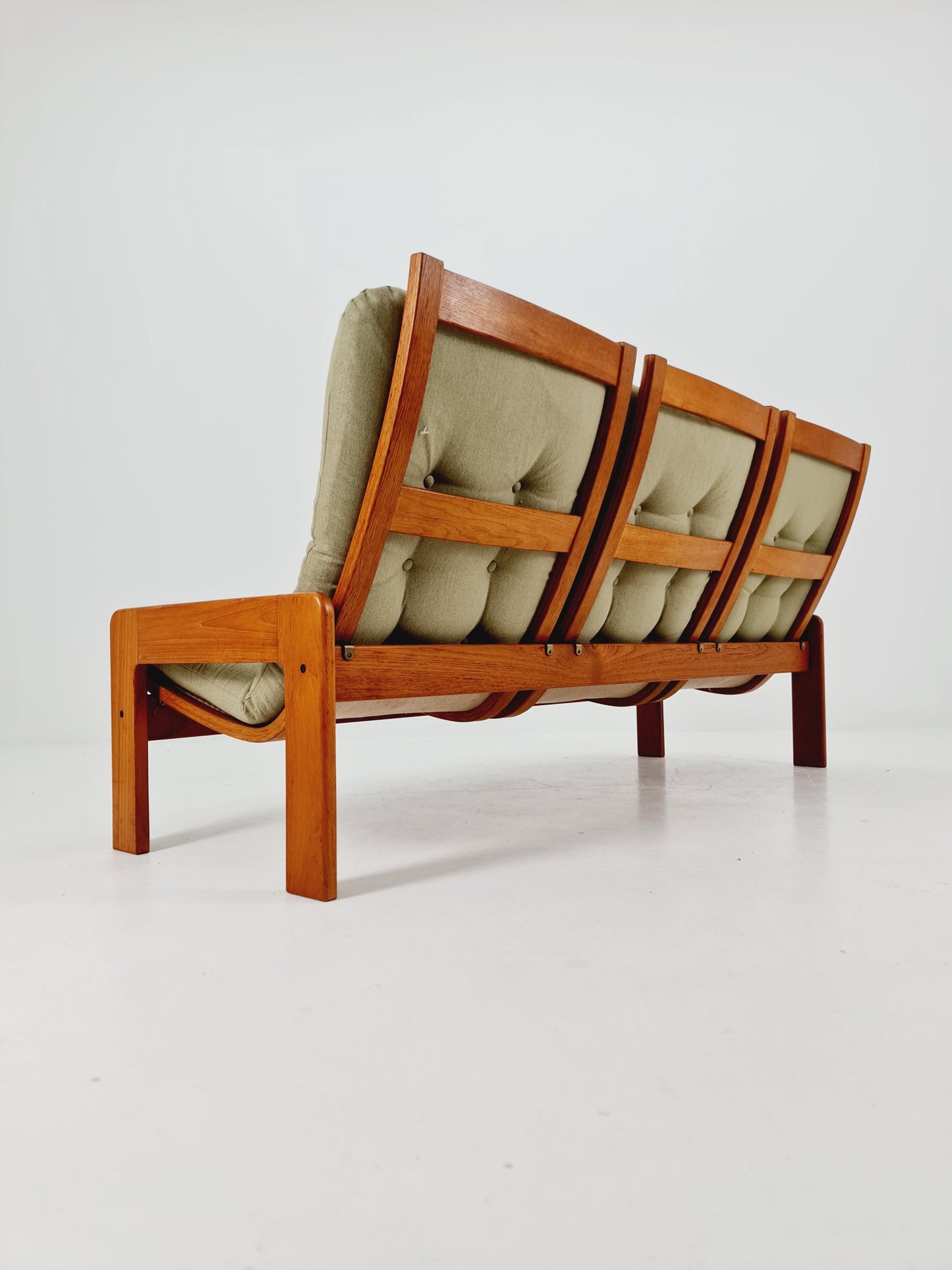 Mid-Century Modern 3-Seater Sofa by Yngve Ekström for Swedese – Newly Upholstered
