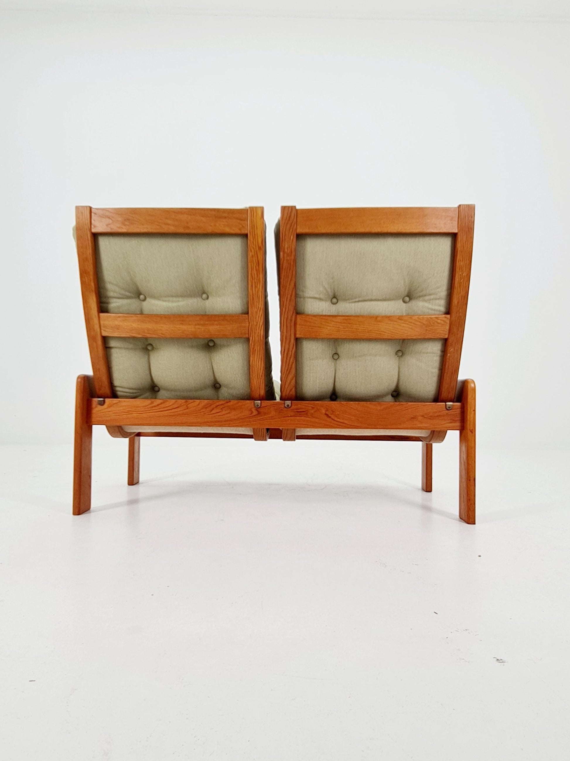 Mid-Century Modern 2-Seater Sofa by Yngve Ekström for Swedese – Newly Upholstered