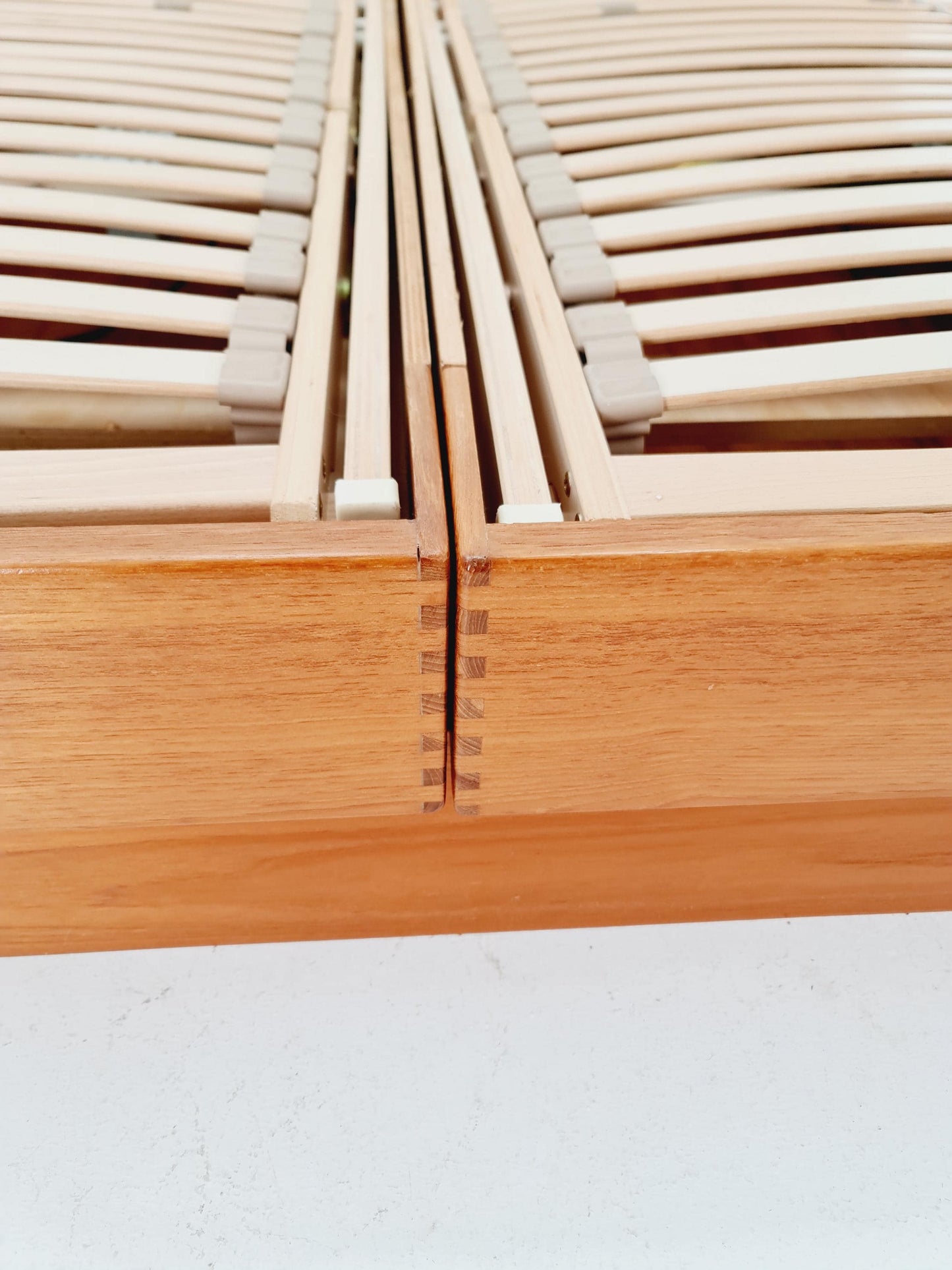 Exquisite Mid-Century Modern Danish Teak double Bed King Size 1970s