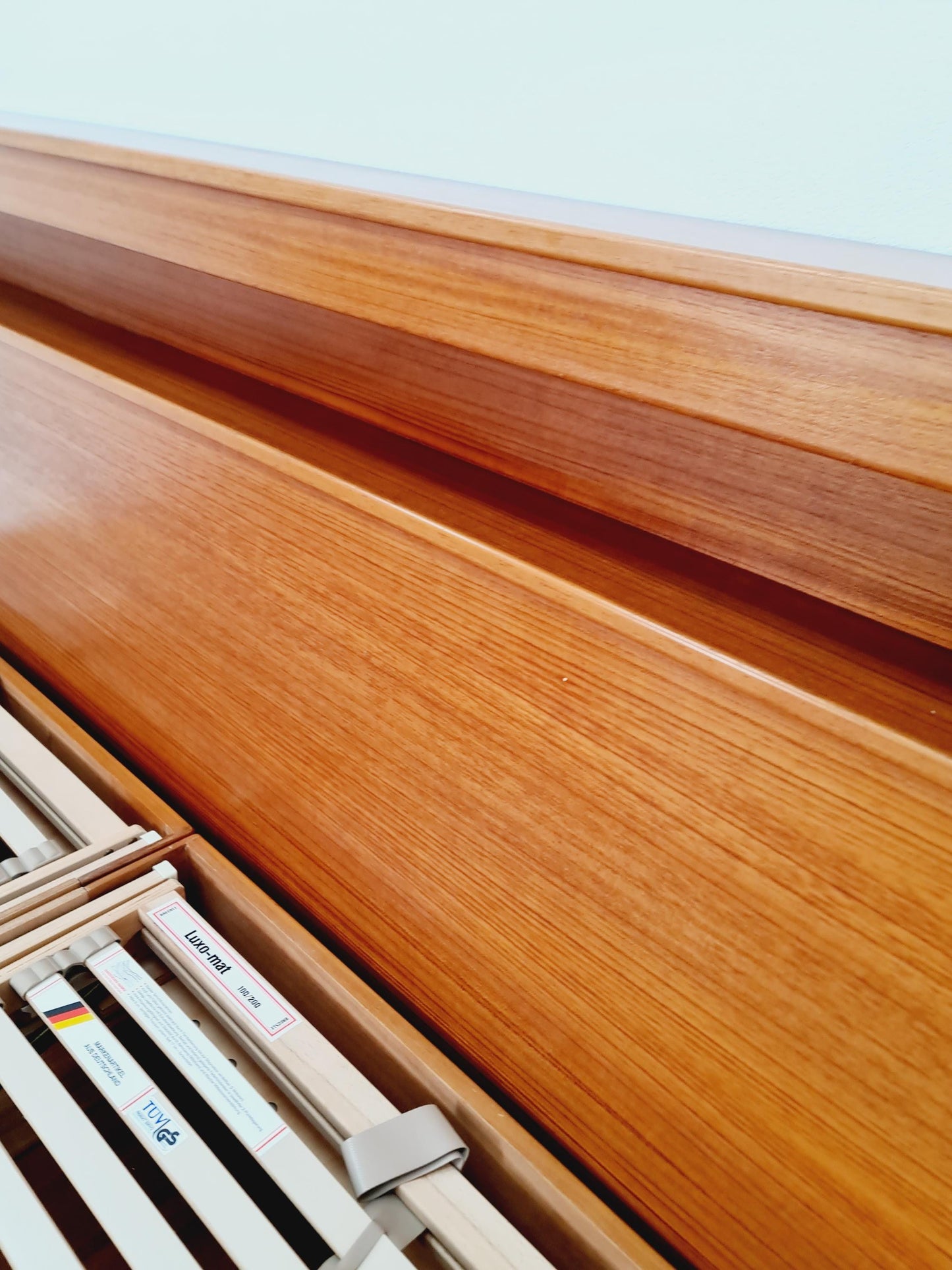 Exquisite Mid-Century Modern Danish Teak double Bed King Size 1970s