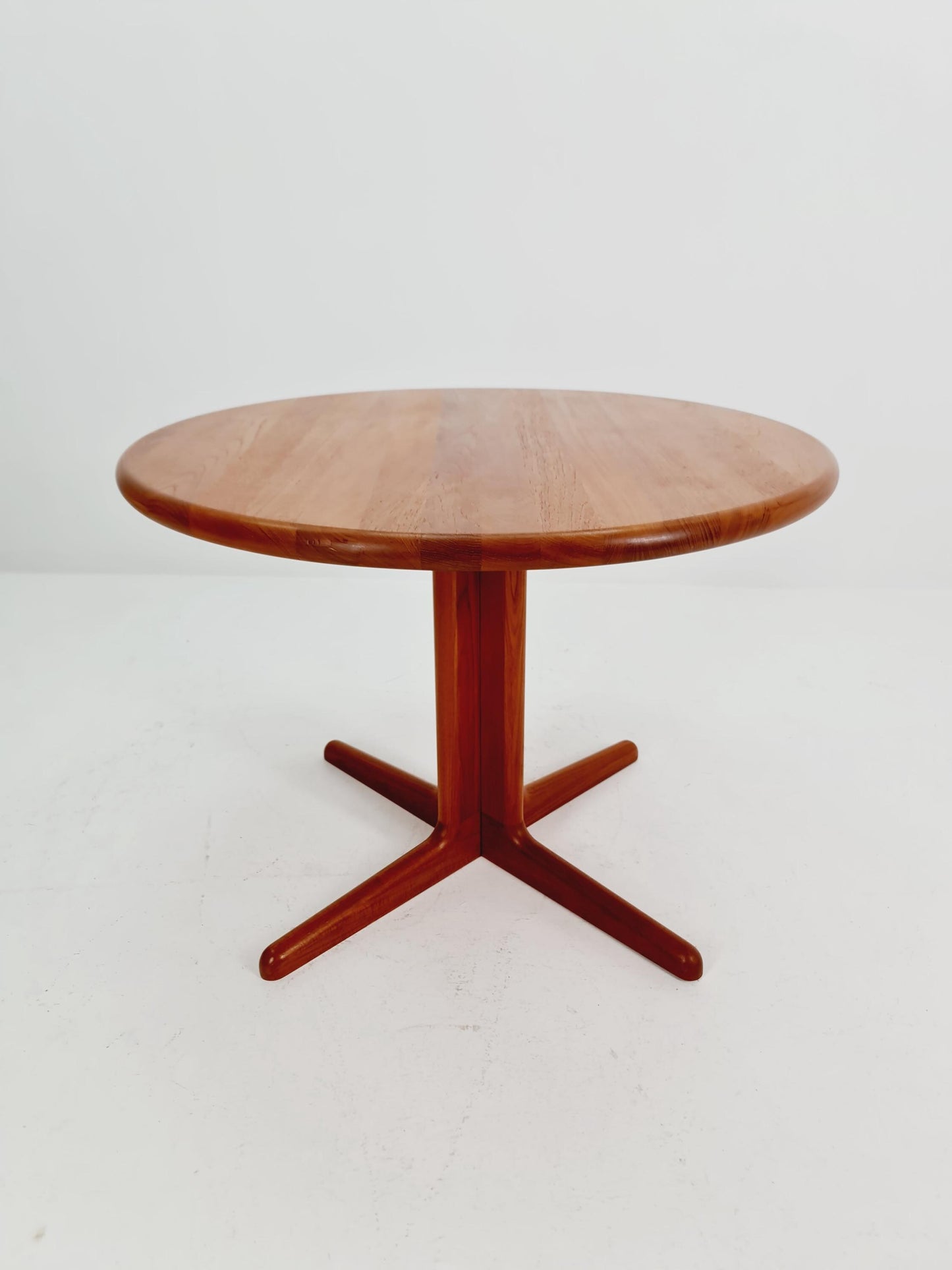 Mid century Danish SolidTeak Round dining table By Korup Design , 1970s