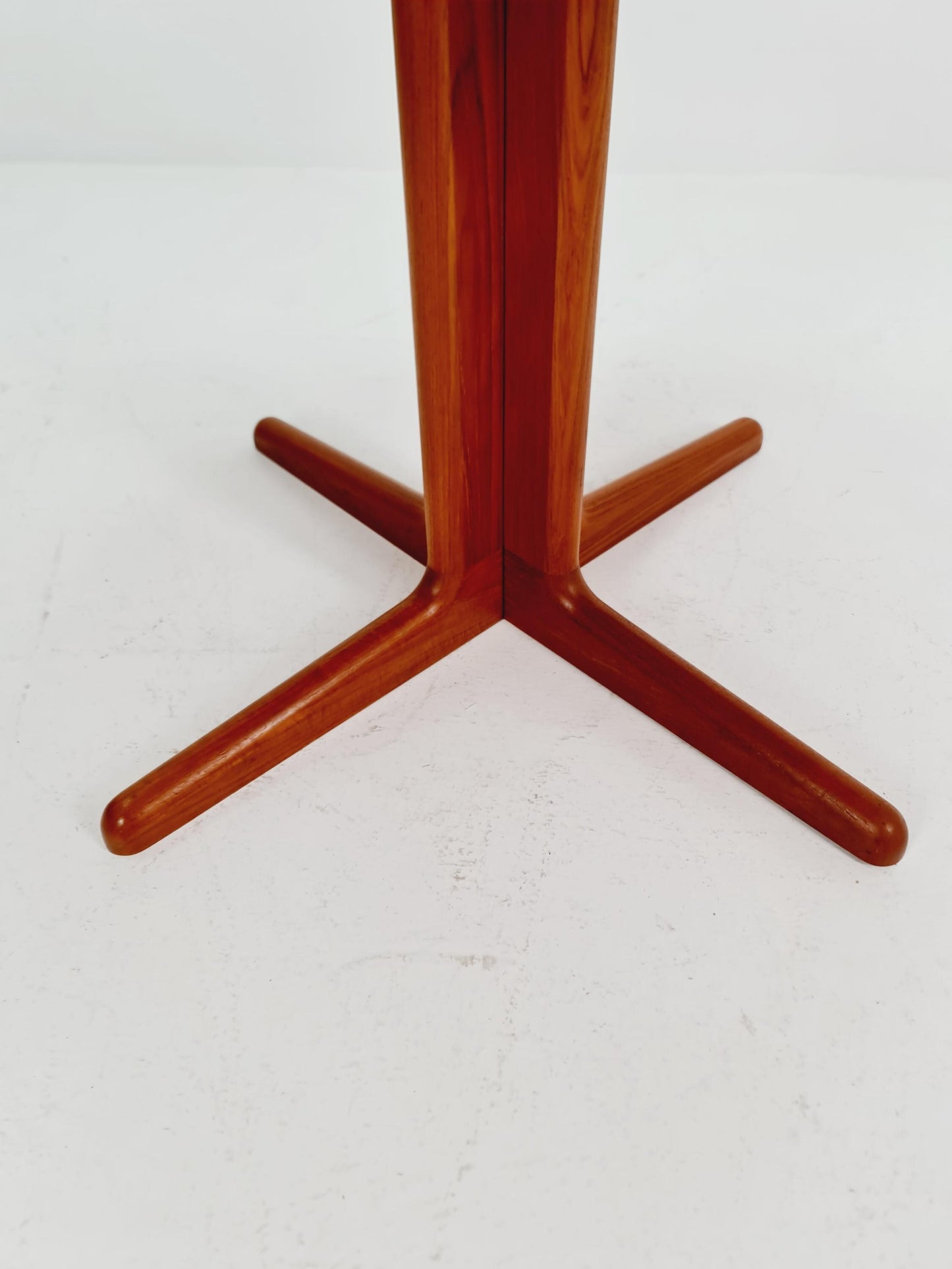 Mid century Danish SolidTeak Round dining table By Korup Design , 1970s
