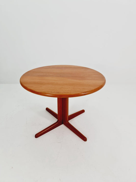 Mid century Danish SolidTeak Round dining table By Korup Design , 1970s