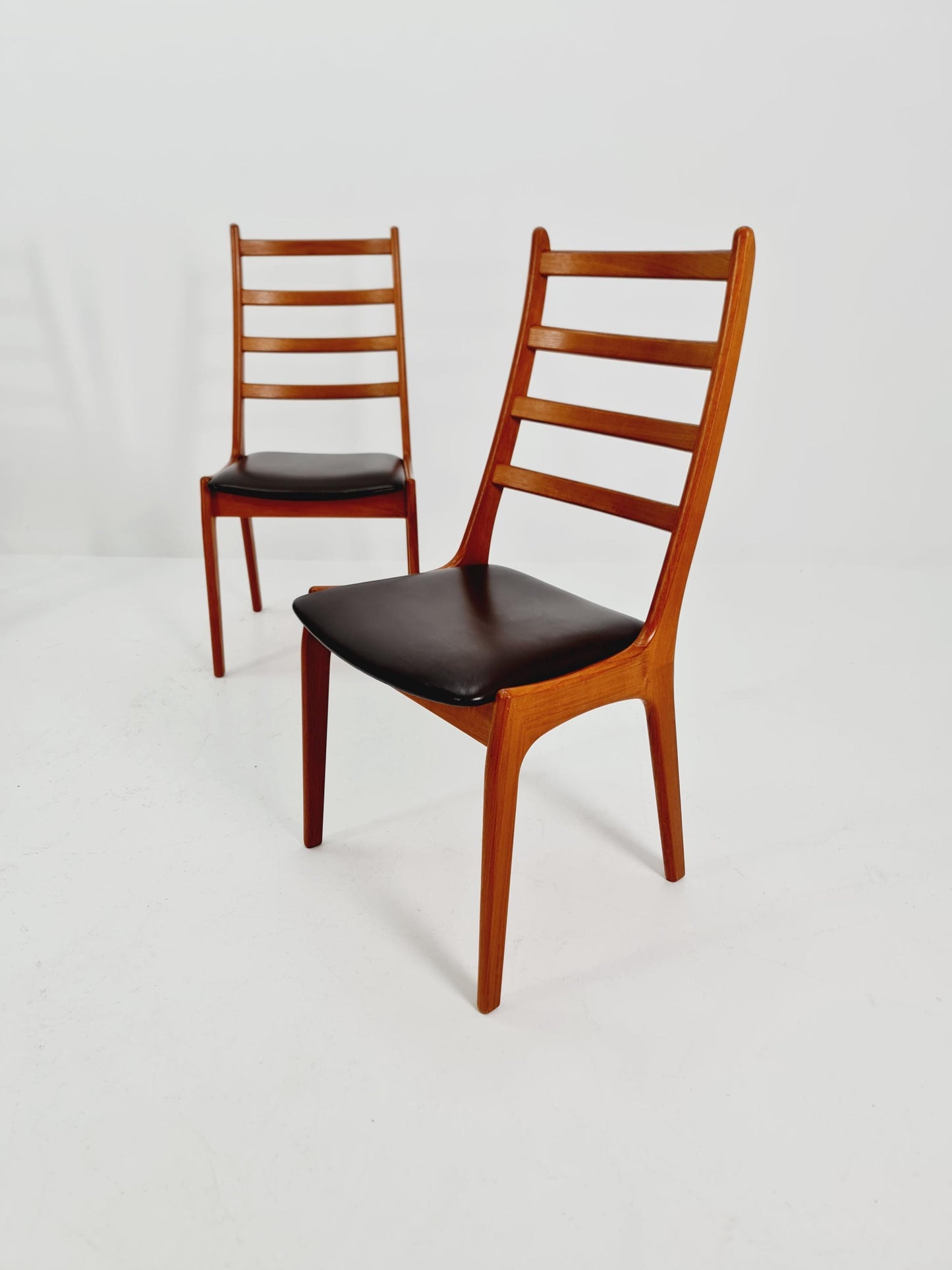 Vintage Danish solid teak dining chairs by Kai kritiansen for Koruo stolefabrik ,Model N 26 , 1960s, Set of 4