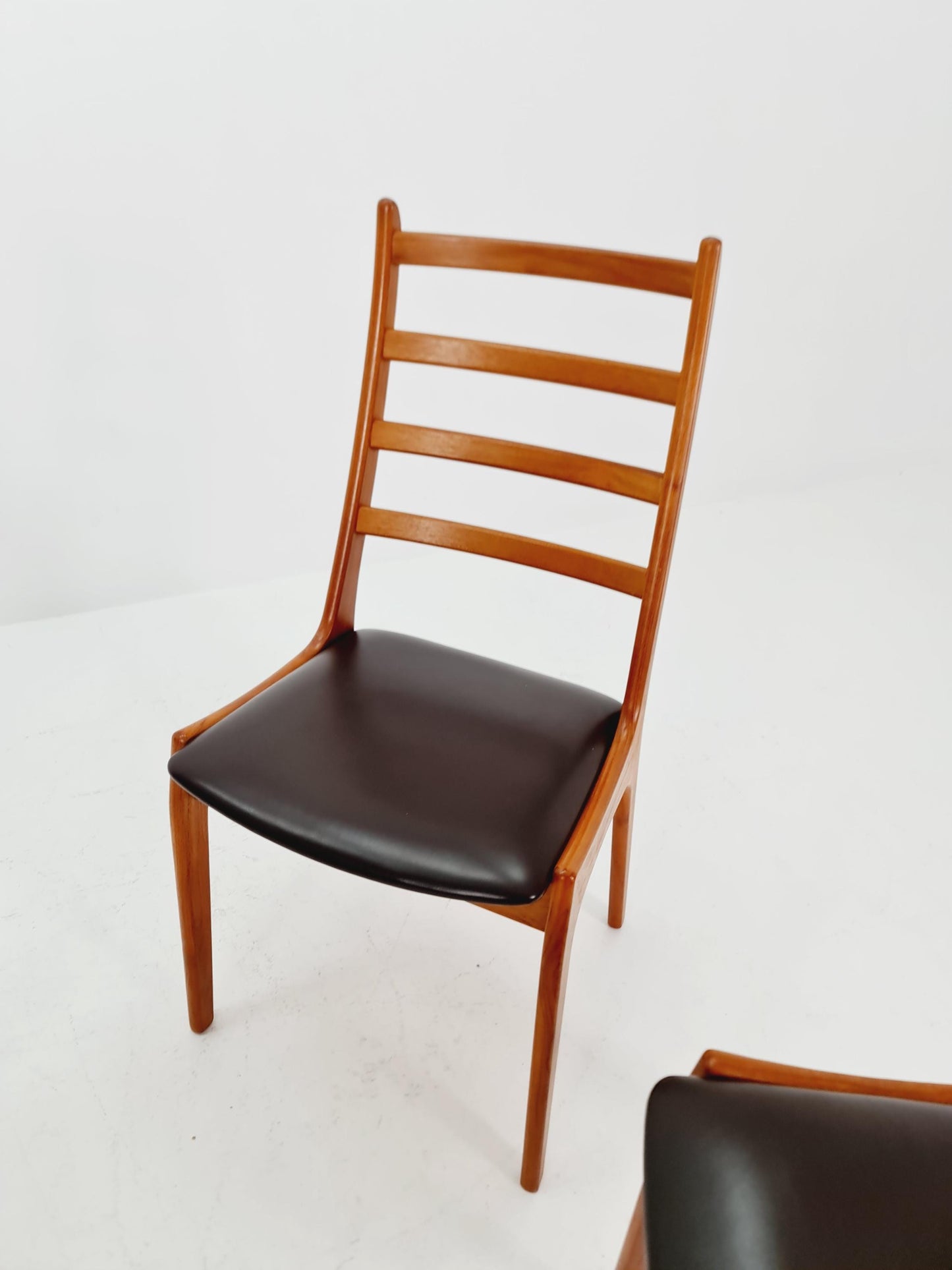 Vintage Danish solid teak dining chairs by Kai kritiansen for Koruo stolefabrik ,Model N 26 , 1960s, Set of 4