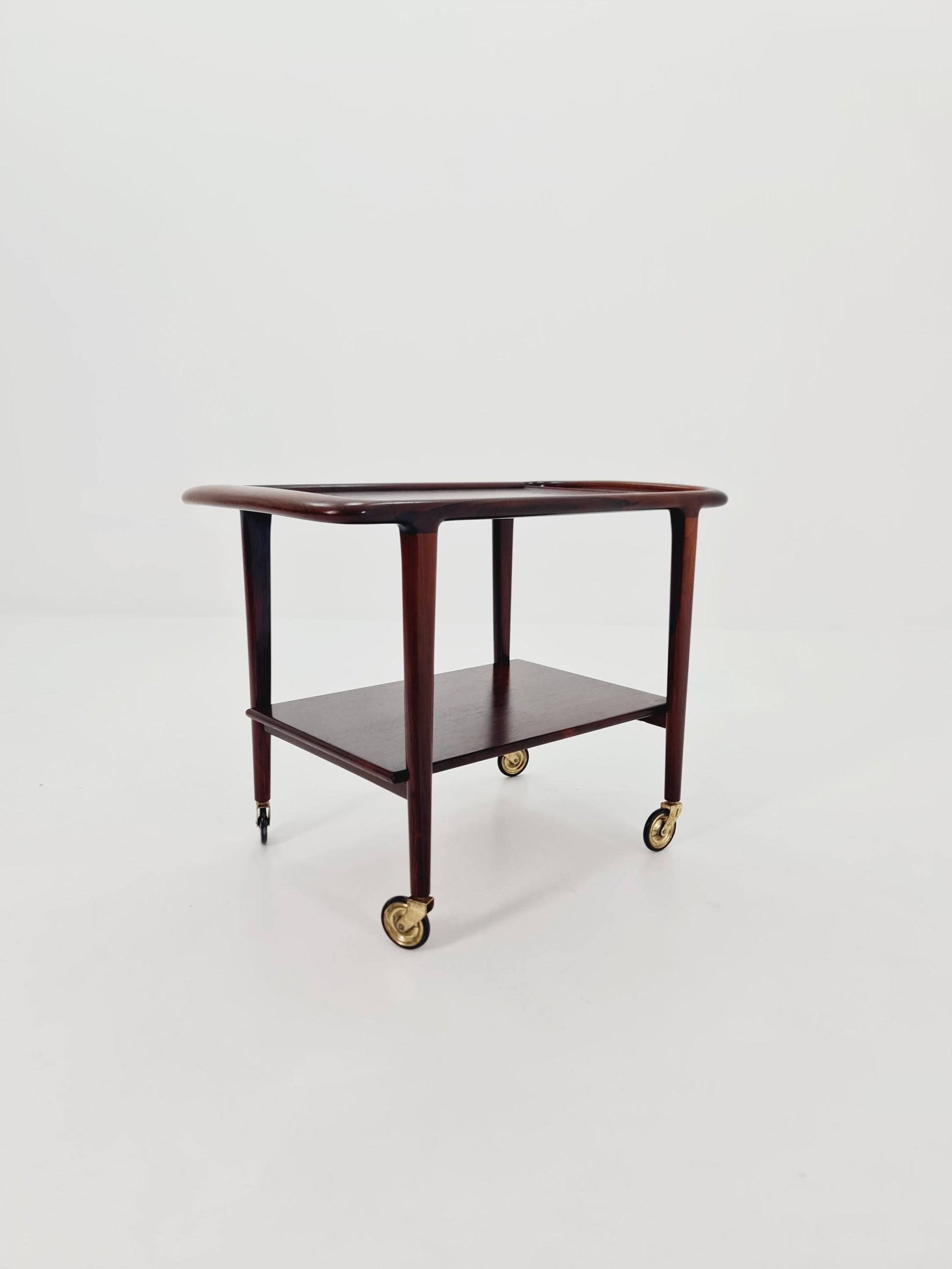 Rare Vintage mid century danish trolly in Rosewood / bar cart By Niels Otto Møller , 1960s