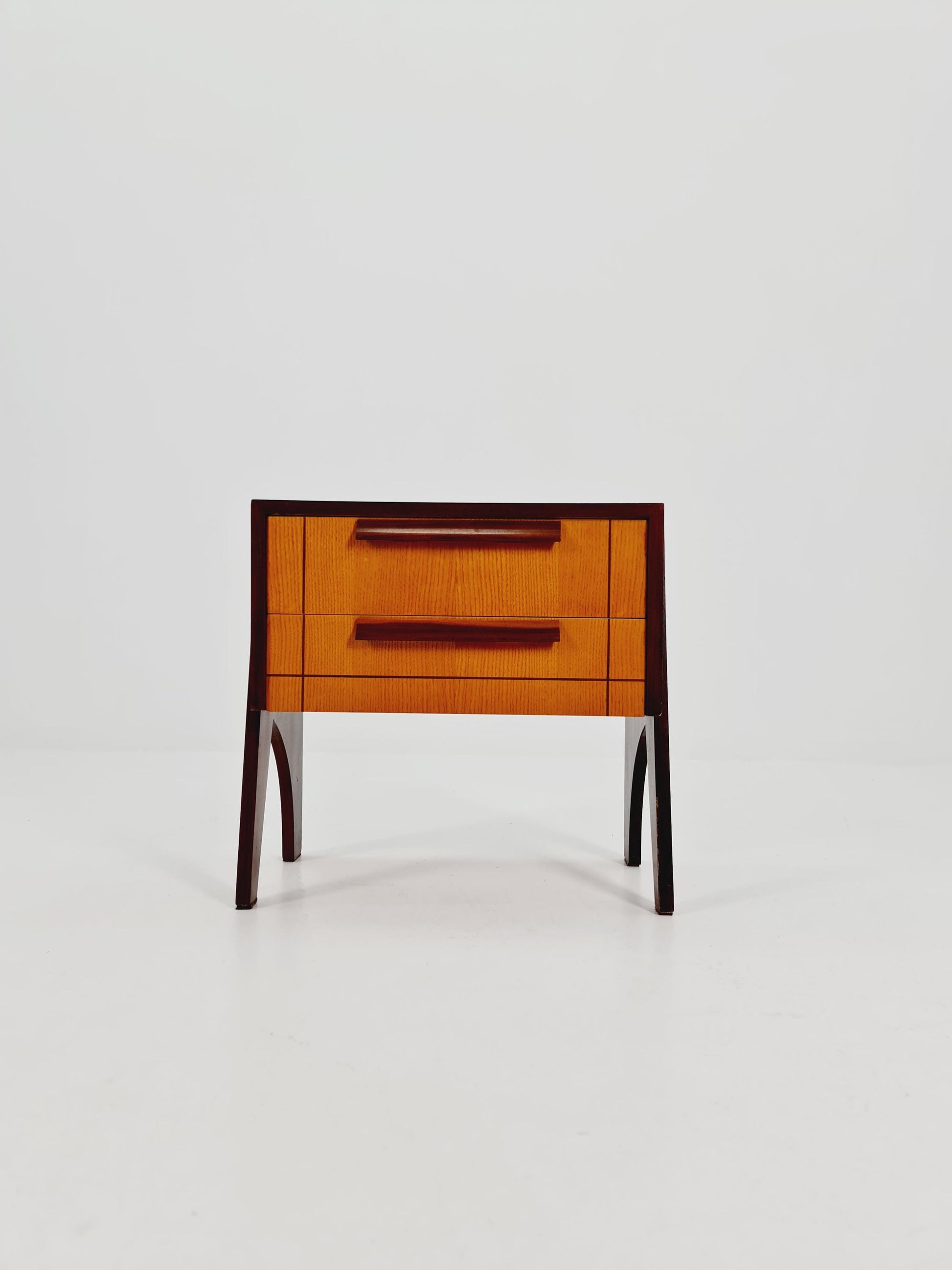 Midcentury German teak Side table/ Bedside table, 1960s