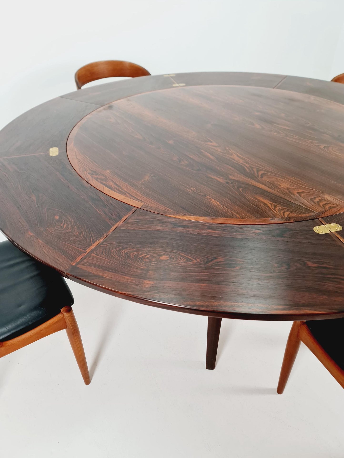 Iconic Danish Mid-Century Modern "Flip-Flap" Lotus Dining Table by Dyrlund 1960s